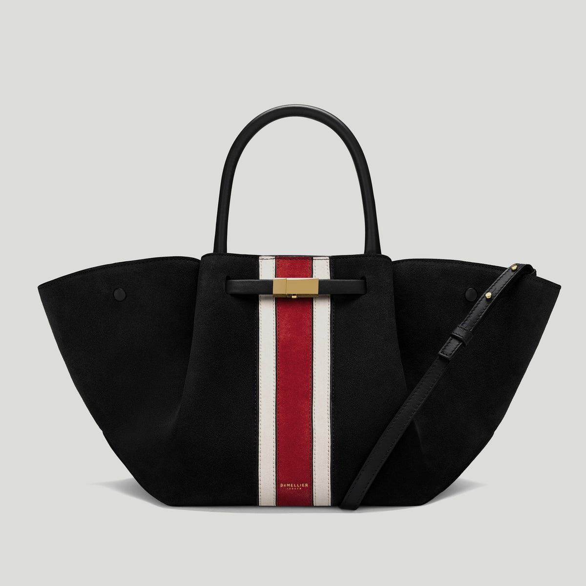 Exclusive The Midi New York — Midi — Size black suede & berry suede — Front View