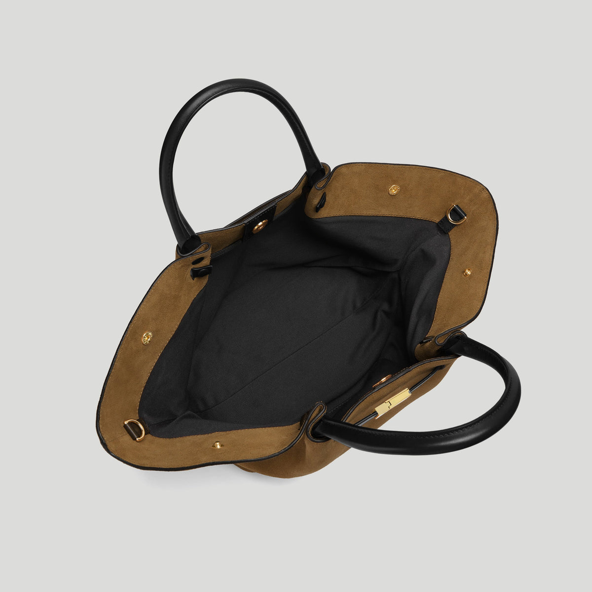 Exclusive The Midi New York — Midi — Size tobacco suede & black smooth — Top View