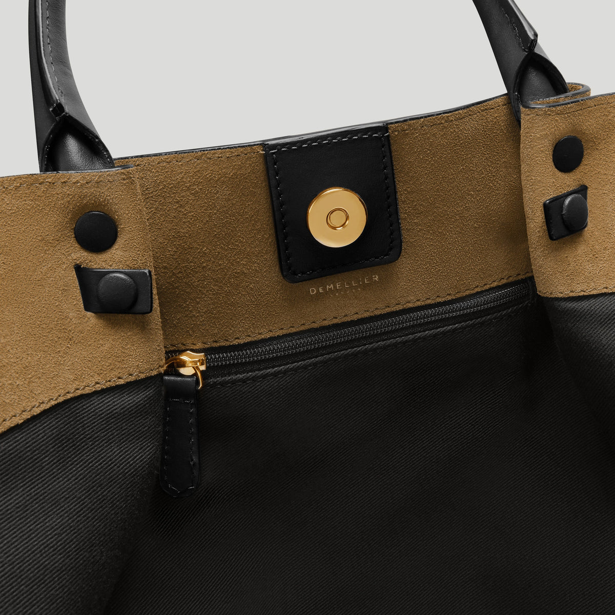 Exclusive The Midi New York — Midi — Size tobacco suede & black smooth — Detail View