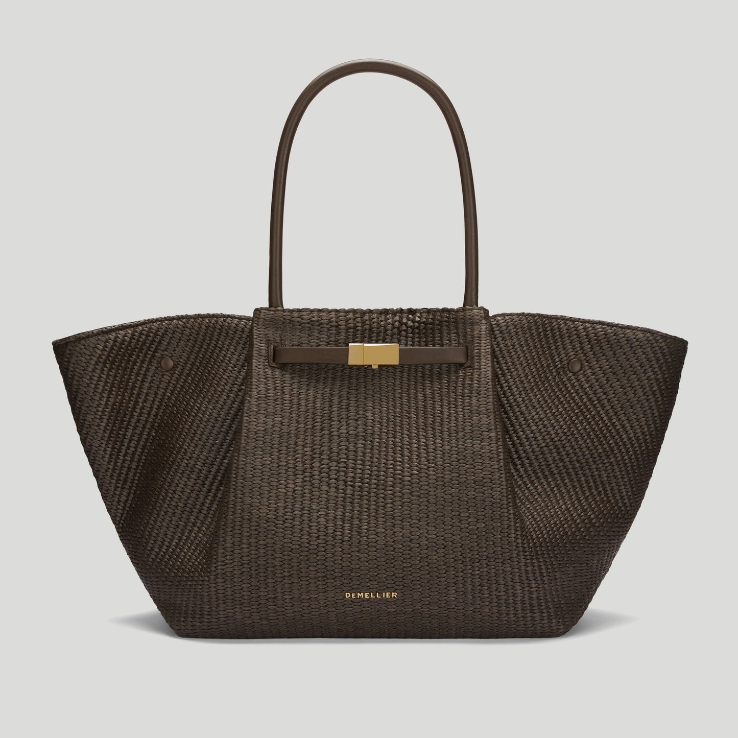 Exclusive The New York — One Size — Size espresso raffia & espresso smooth — Front View