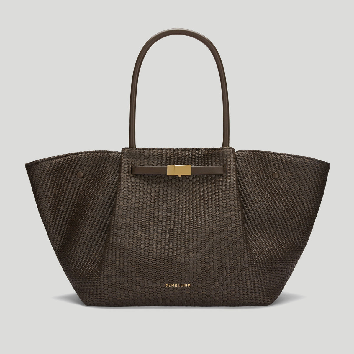 Exclusive The New York — One Size — Size espresso raffia & espresso smooth — Front View