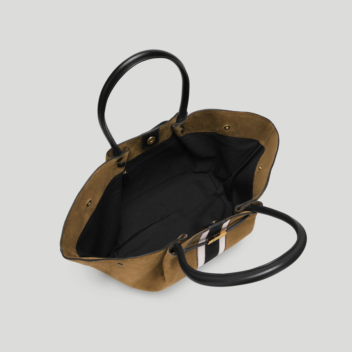 Exclusive The New York — One Size — Size tobacco suede & black suede — Top View