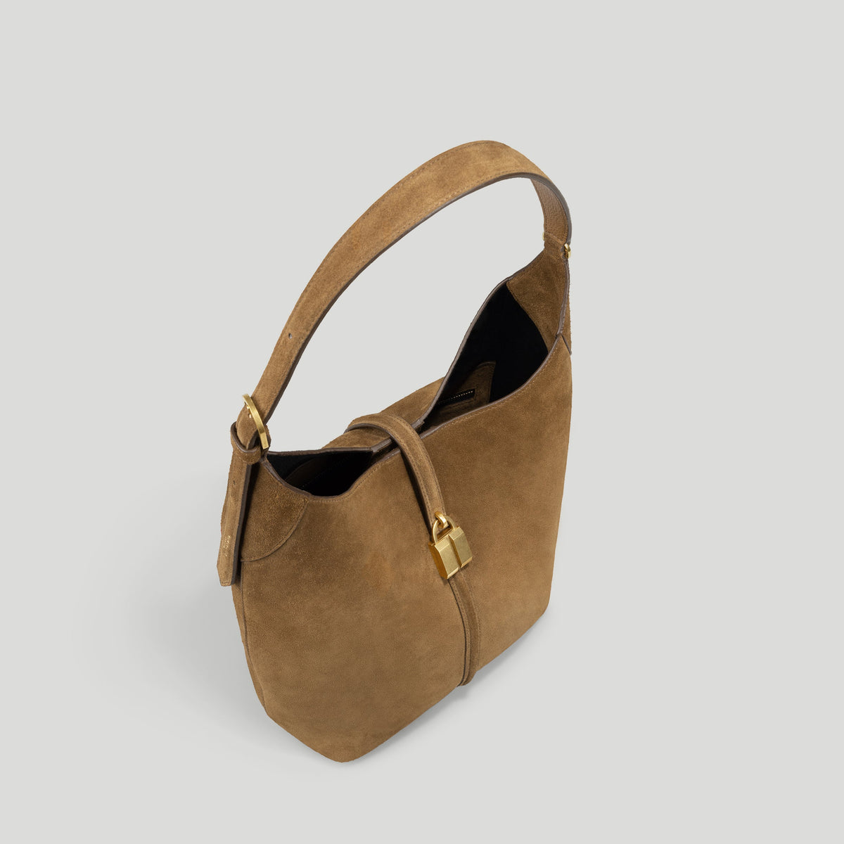 Exclusive The Siena Bucket — One Size — Size tobacco suede — Top View