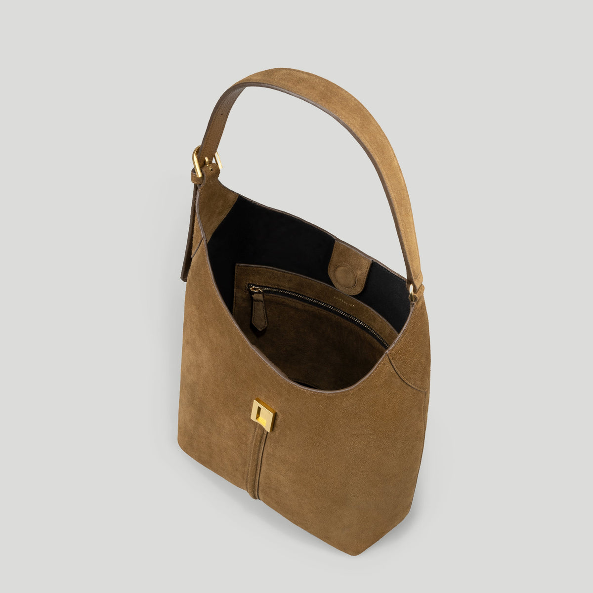Exclusive The Siena Bucket — One Size — Size tobacco suede — Back View