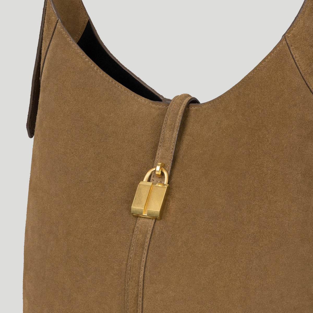 Exclusive The Siena Bucket — One Size — Size tobacco suede — Side View