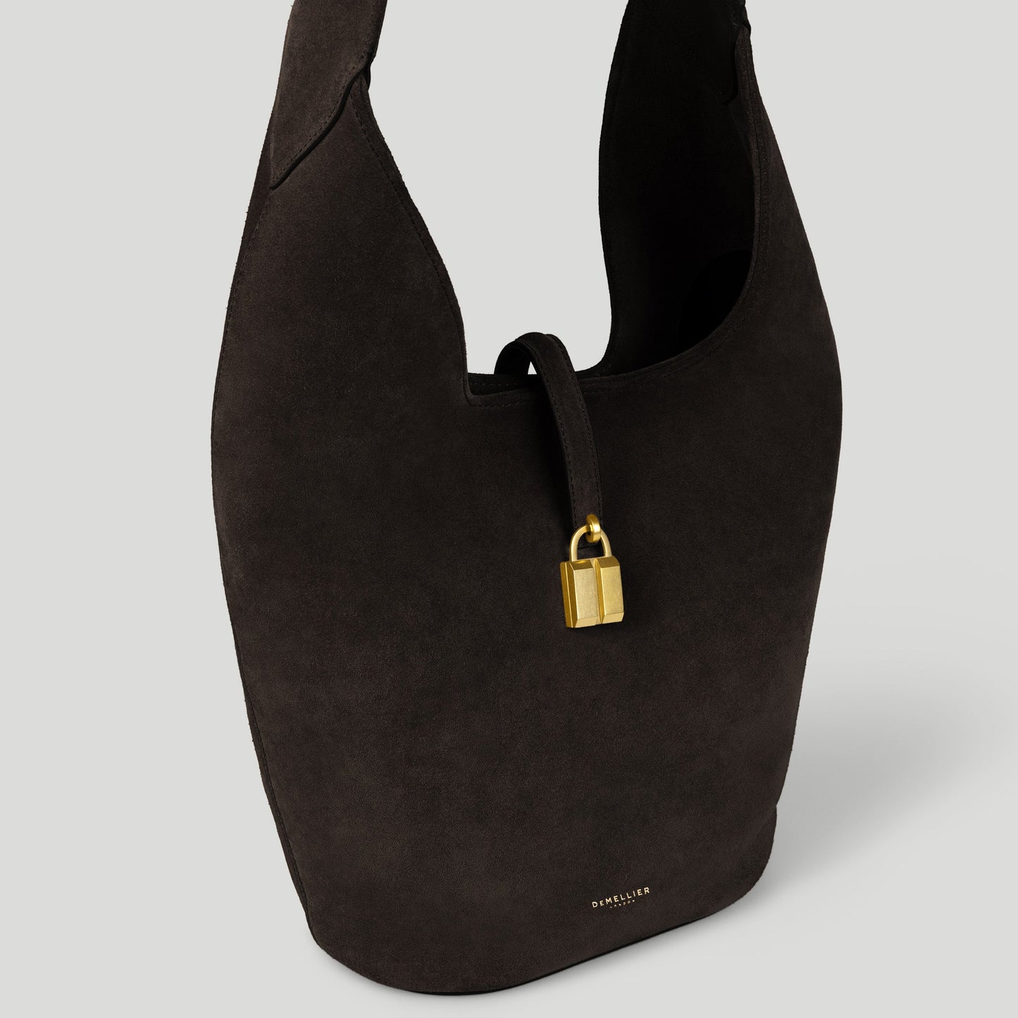 Exclusive The Siena Crossbody — One Size — Size dark chocolate suede — Detail View