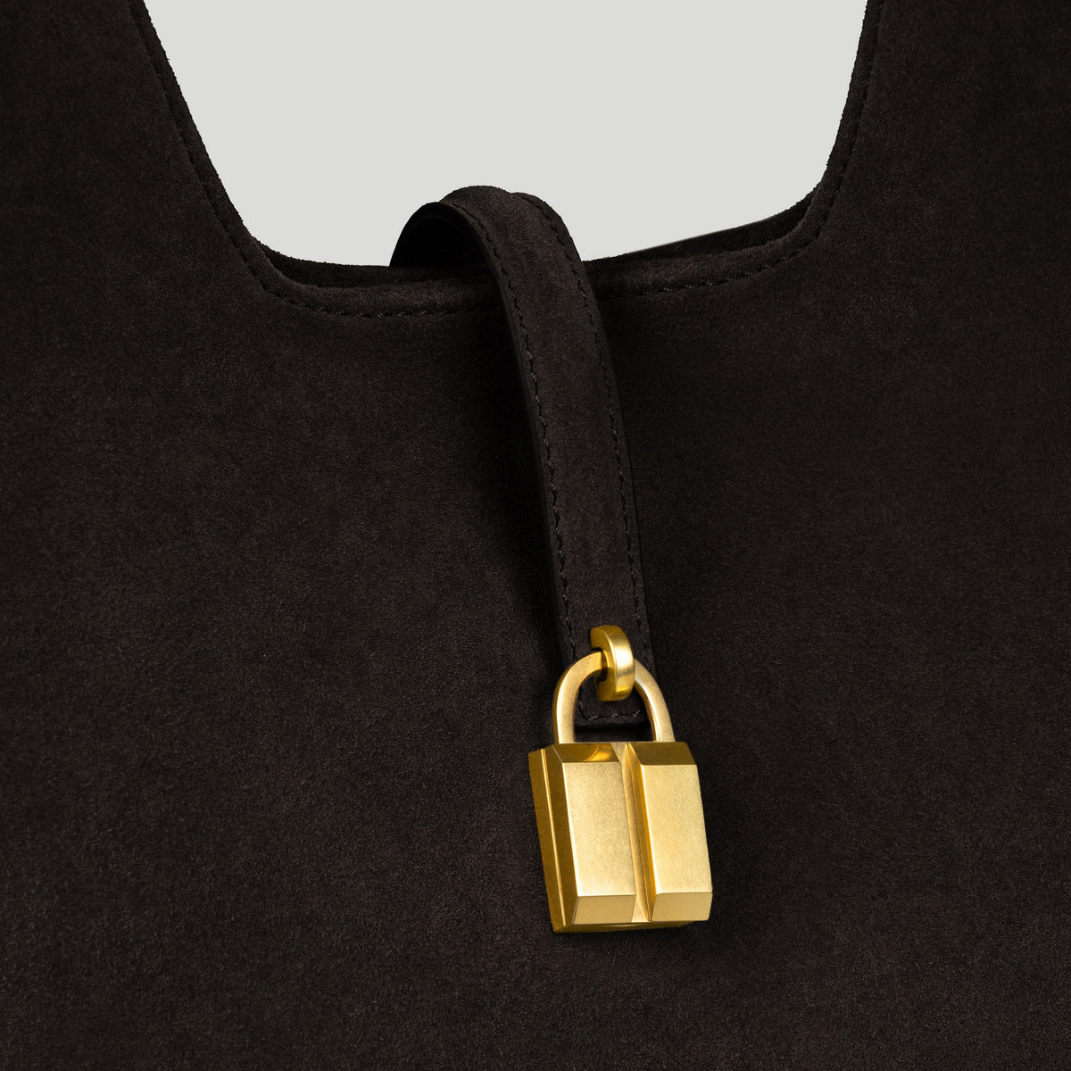 Exclusive The Siena Crossbody — One Size — Size dark chocolate suede — Back View