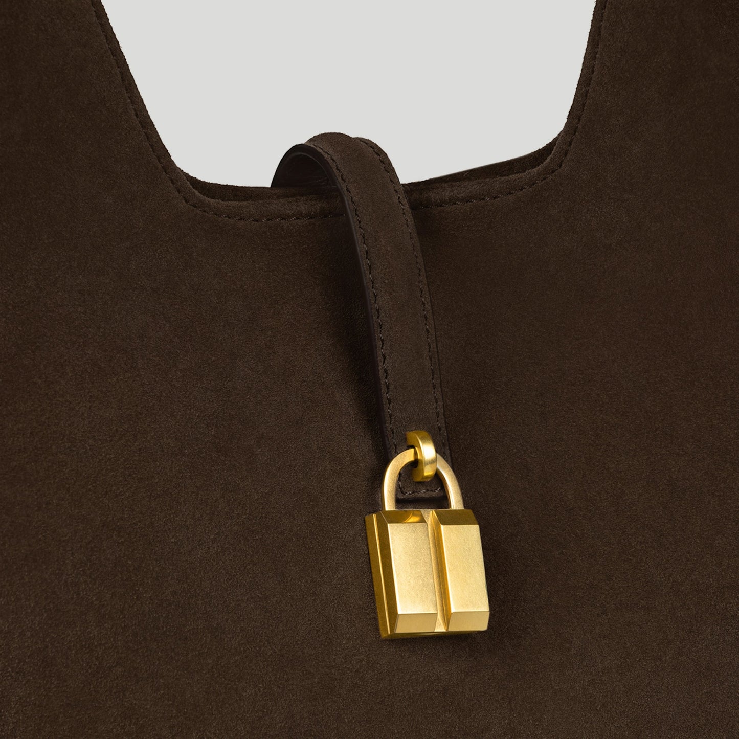 Exclusive The Siena Crossbody — One Size — Size mocha suede — Side View