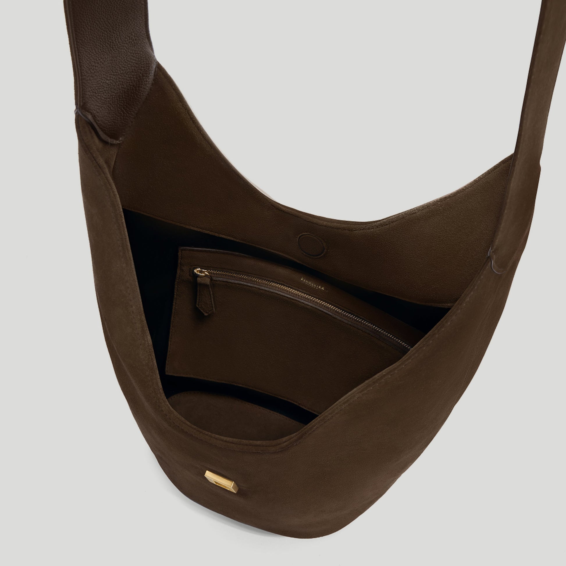 Exclusive The Siena Crossbody — One Size — Size mocha suede — Back View