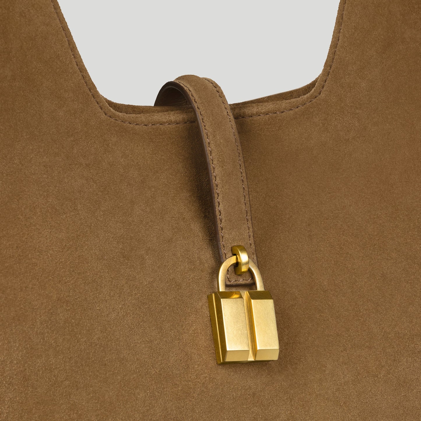 Exclusive The Siena Crossbody — One Size — Size tobacco suede — Side View