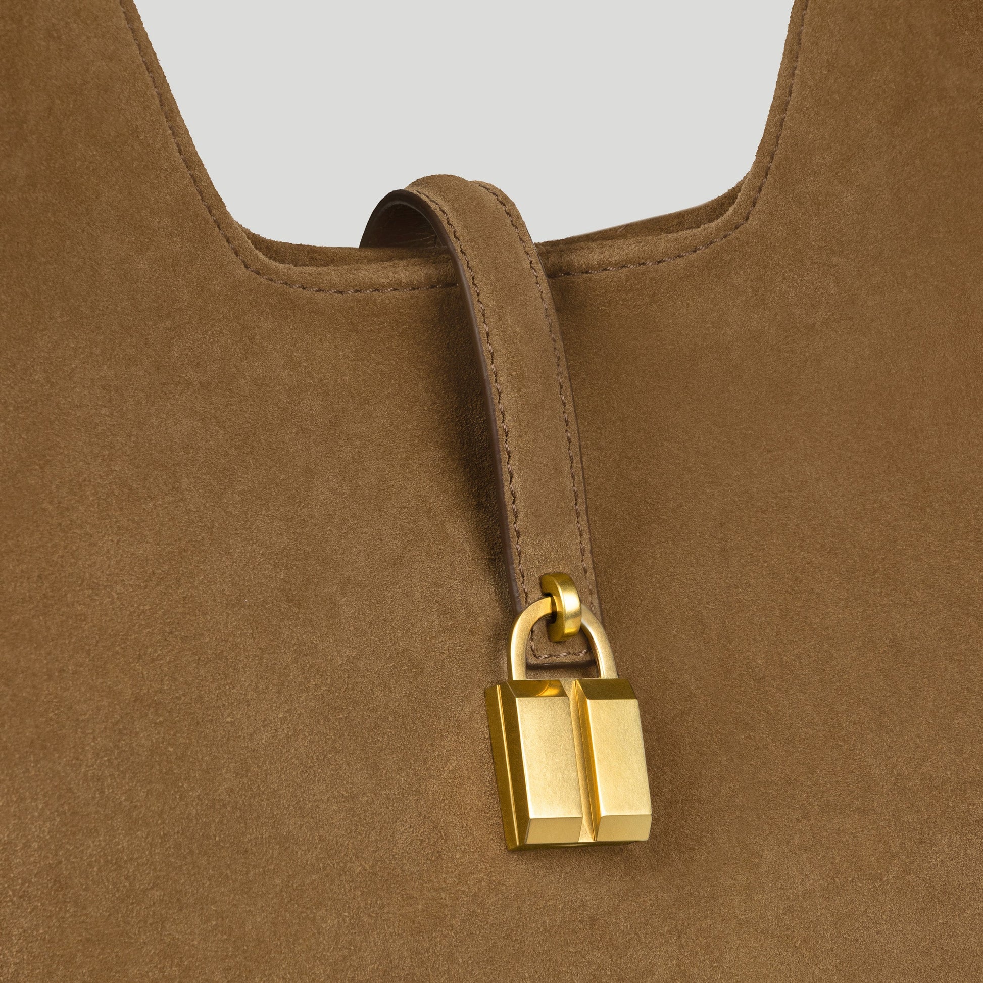 Exclusive The Siena Crossbody — One Size — Size tobacco suede — Side View