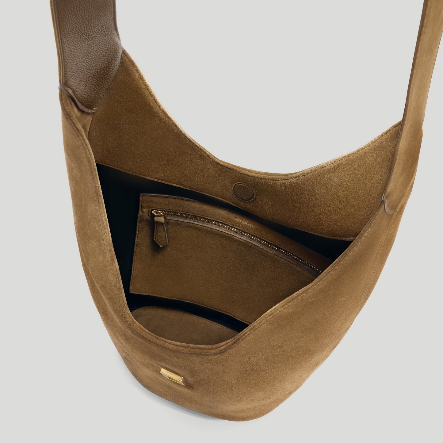 Exclusive The Siena Crossbody — One Size — Size tobacco suede — Top View