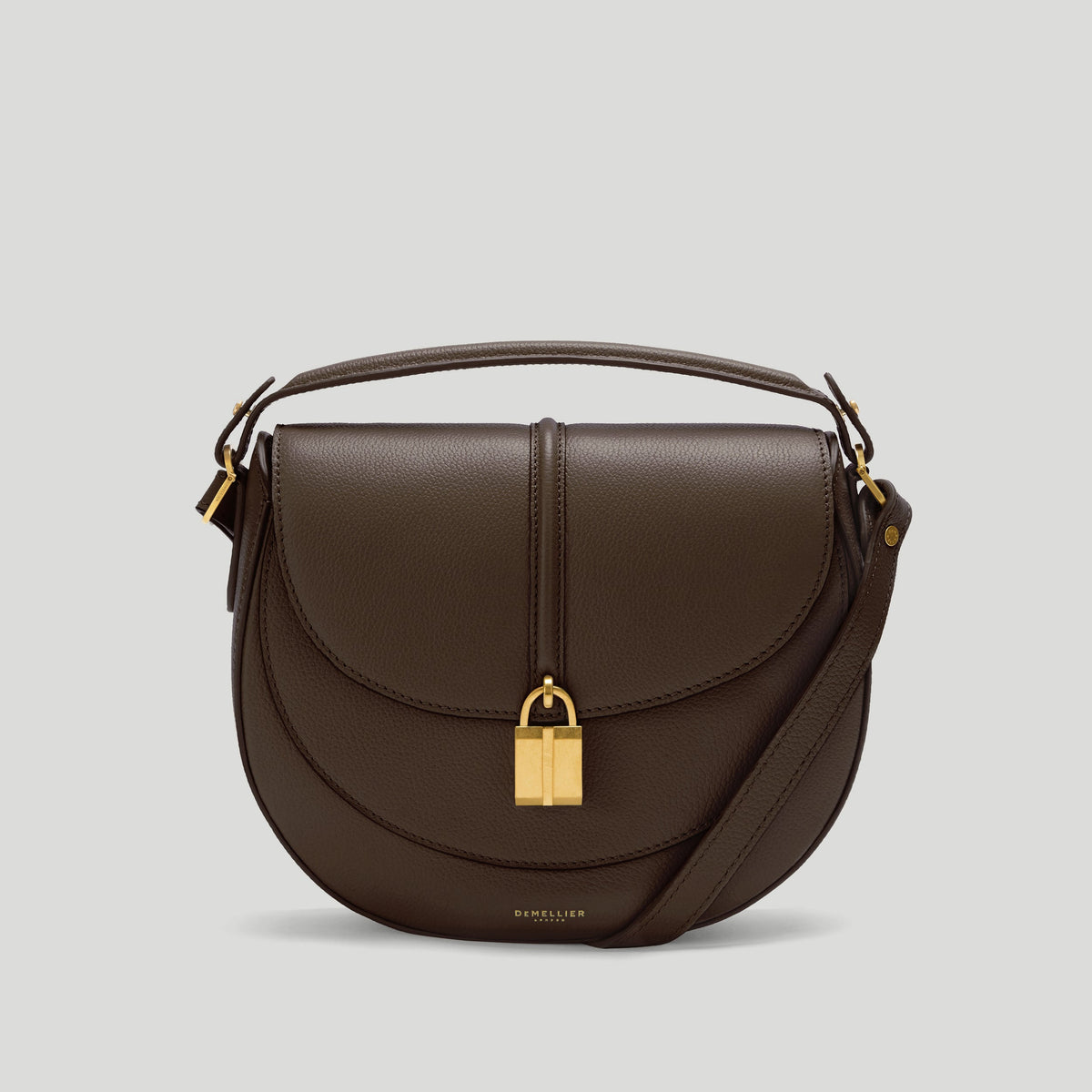 Exclusive The Siena Saddle — One Size — Size mocha small grain — Front View