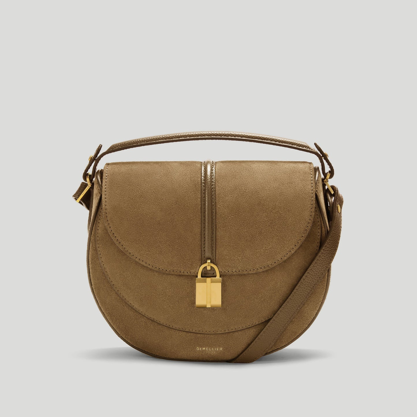 Exclusive The Siena Saddle — One Size — Size tobacco suede — Front View