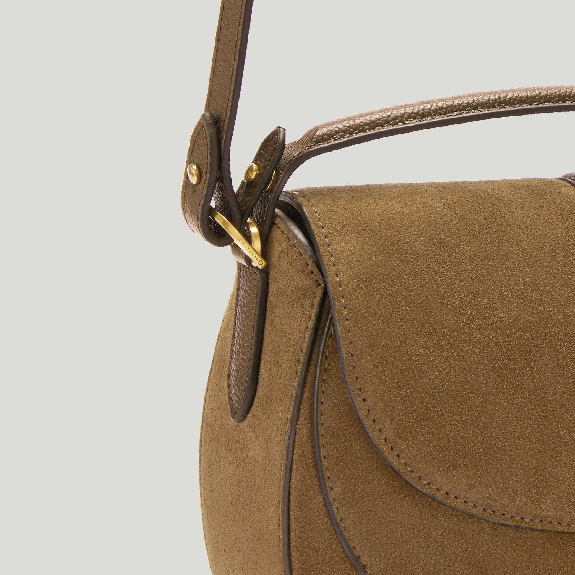 Exclusive The Siena Saddle — One Size — Size tobacco suede — Detail View