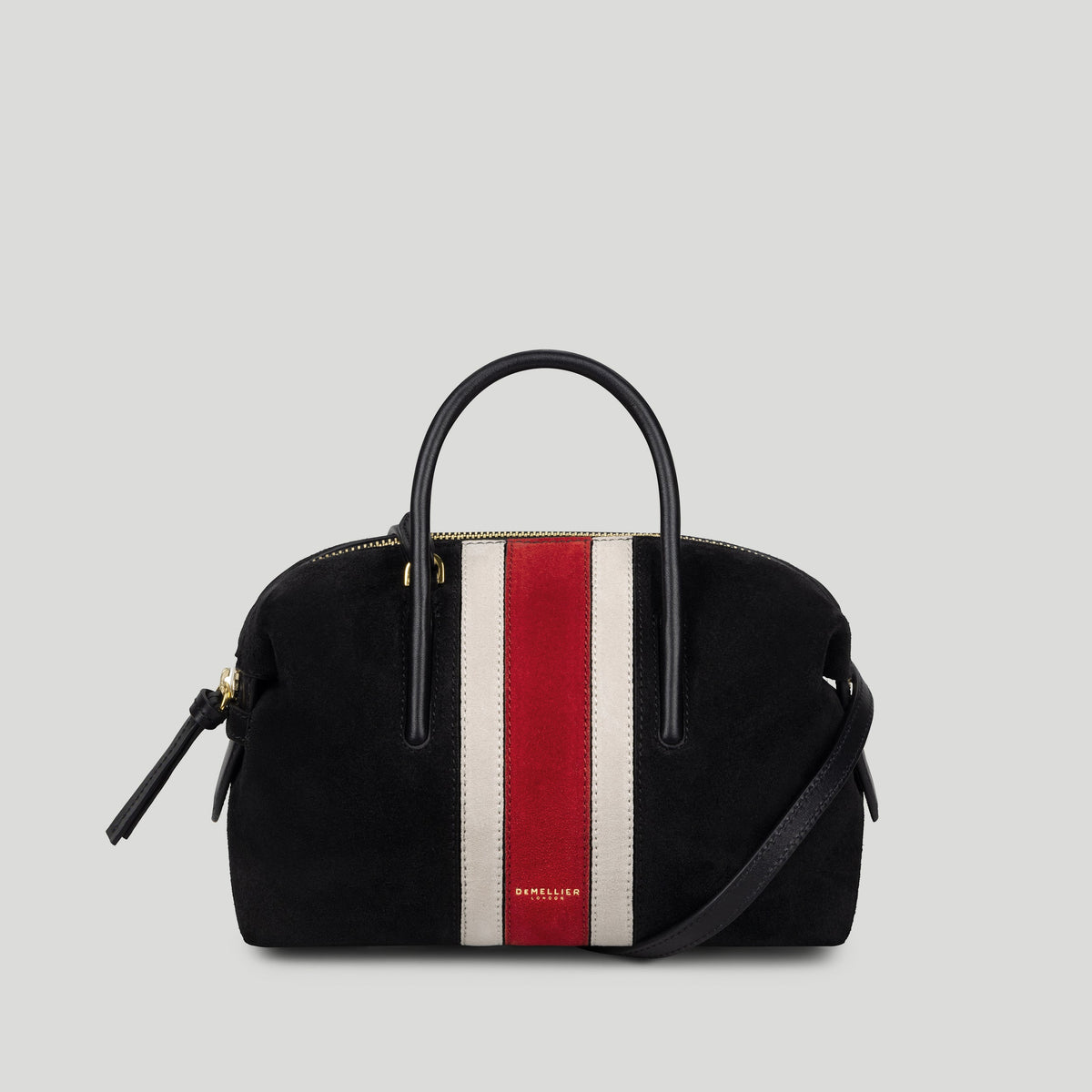 Exclusive The Small Stockholm — Small — Size black suede & berry suede — Front View