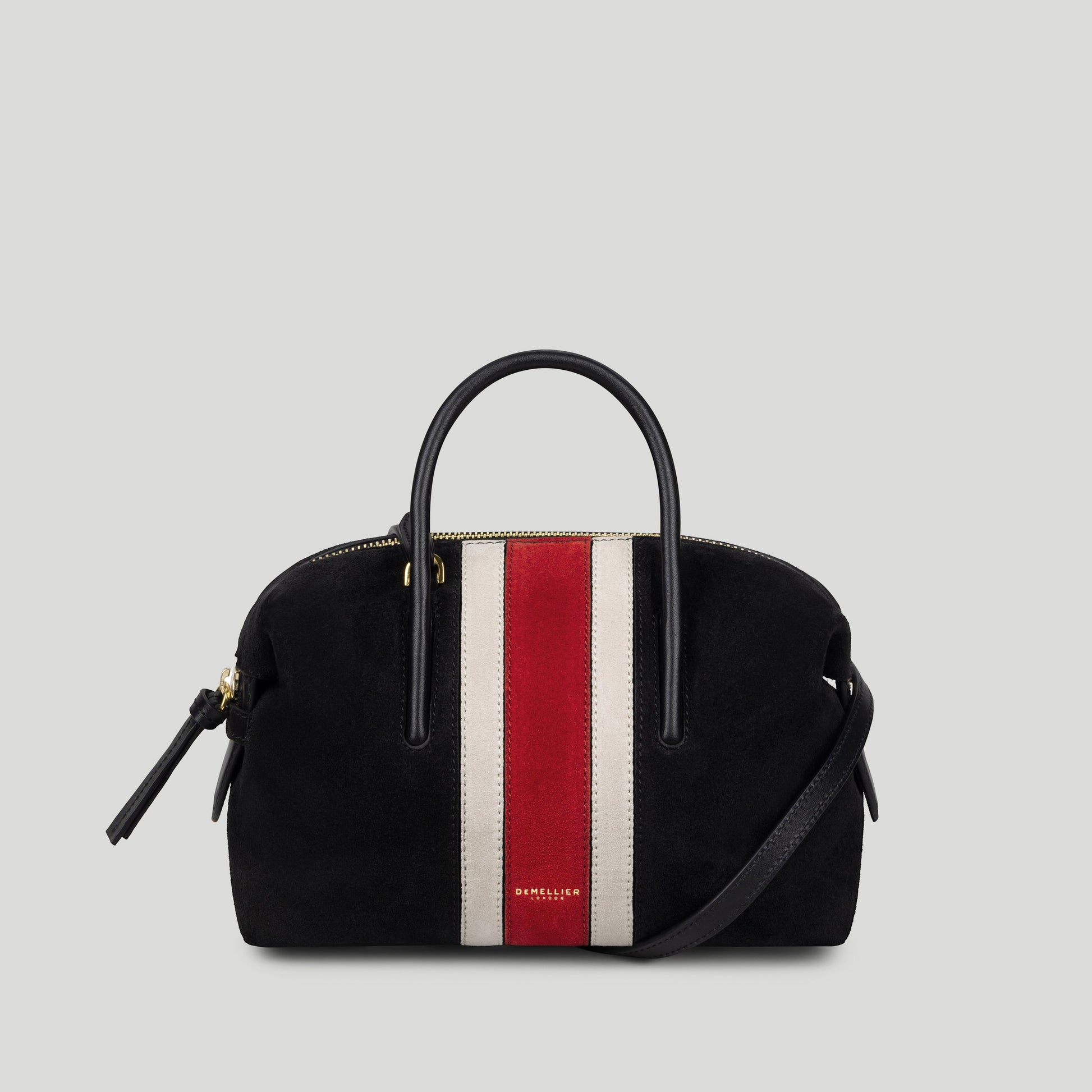 Exclusive The Small Stockholm — Small — Size black suede & berry suede — Front View