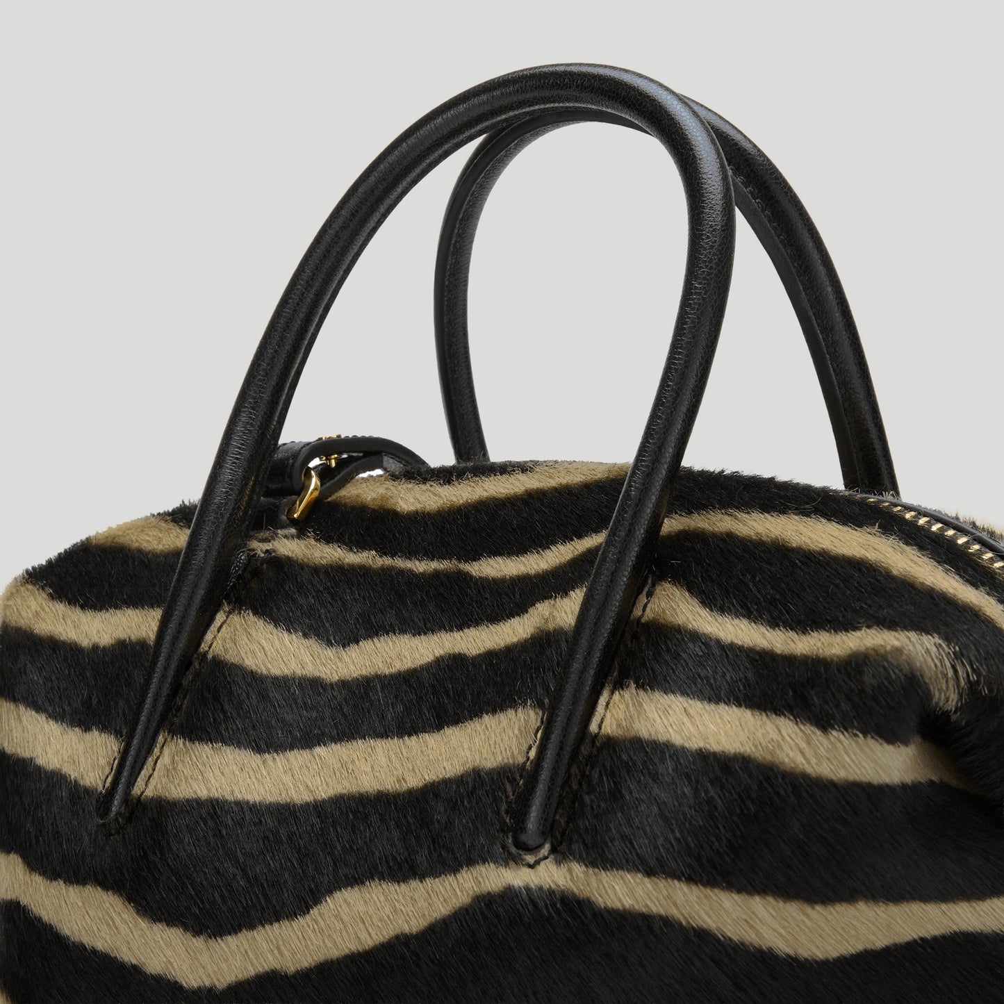 Exclusive The Small Stockholm — Small — Size zebra-effect hair calf — Top View