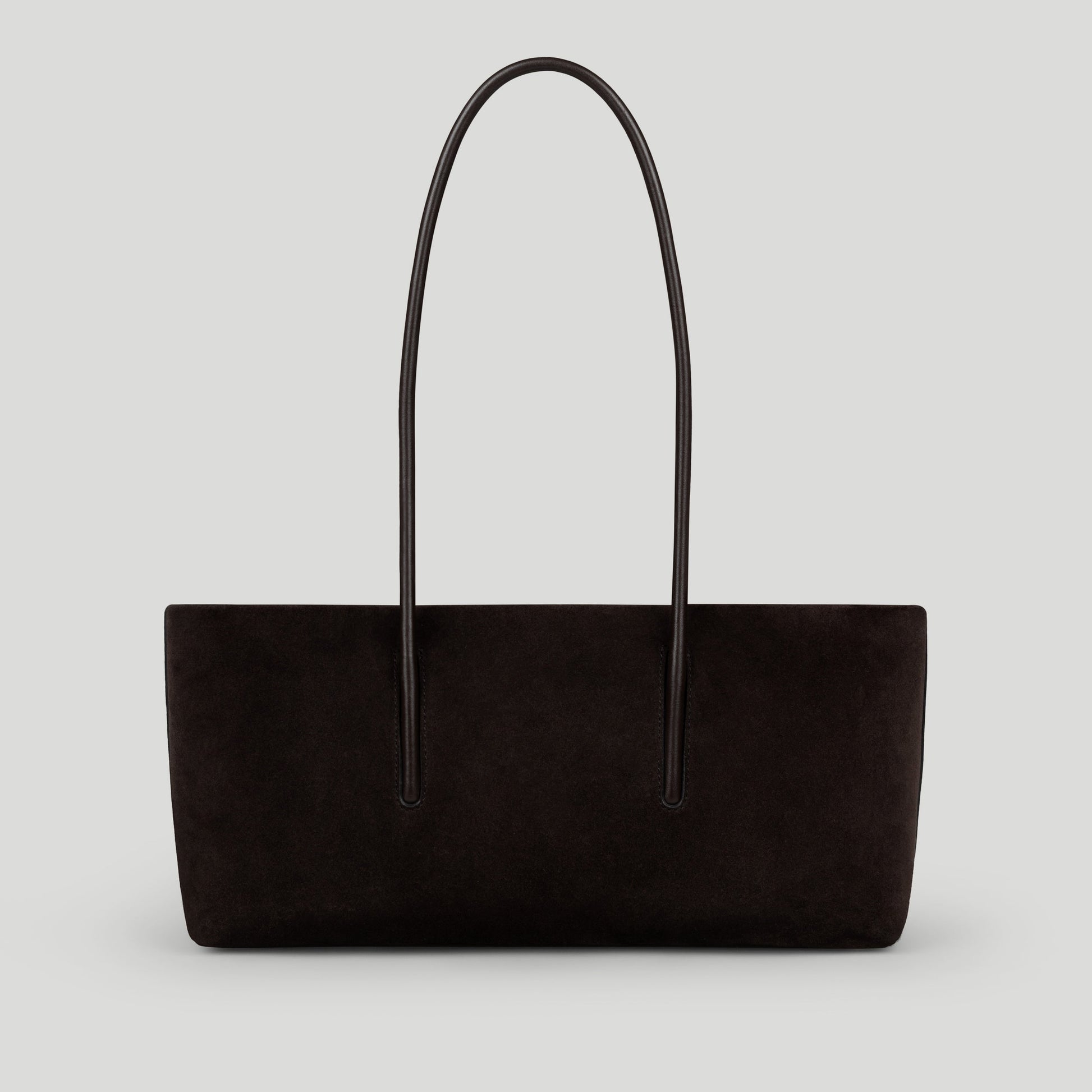 Exclusive The Stockholm Shoulder — One Size — Size dark chocolate suede — Lifestyle View