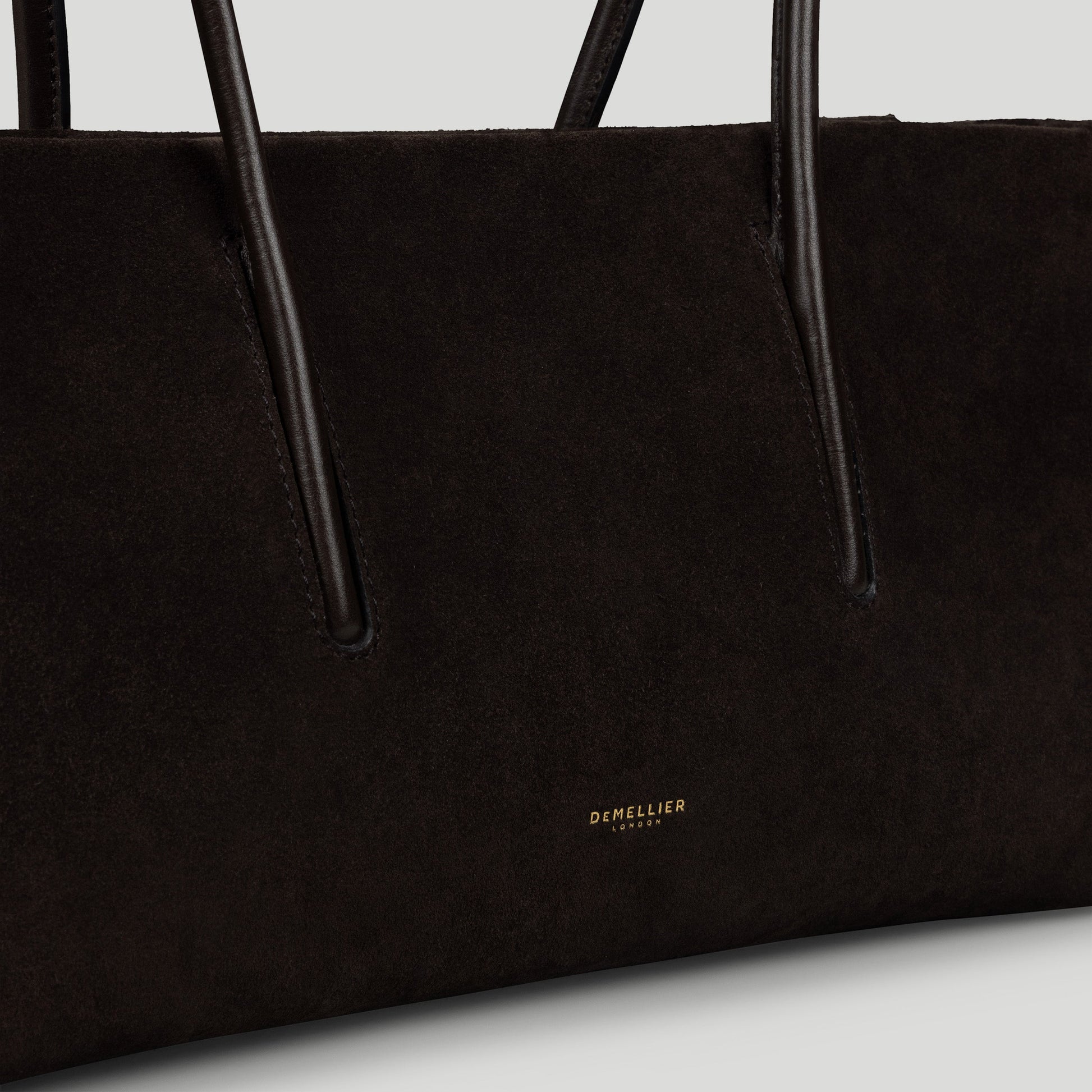Exclusive The Stockholm Shoulder — One Size — Size dark chocolate suede — Back View