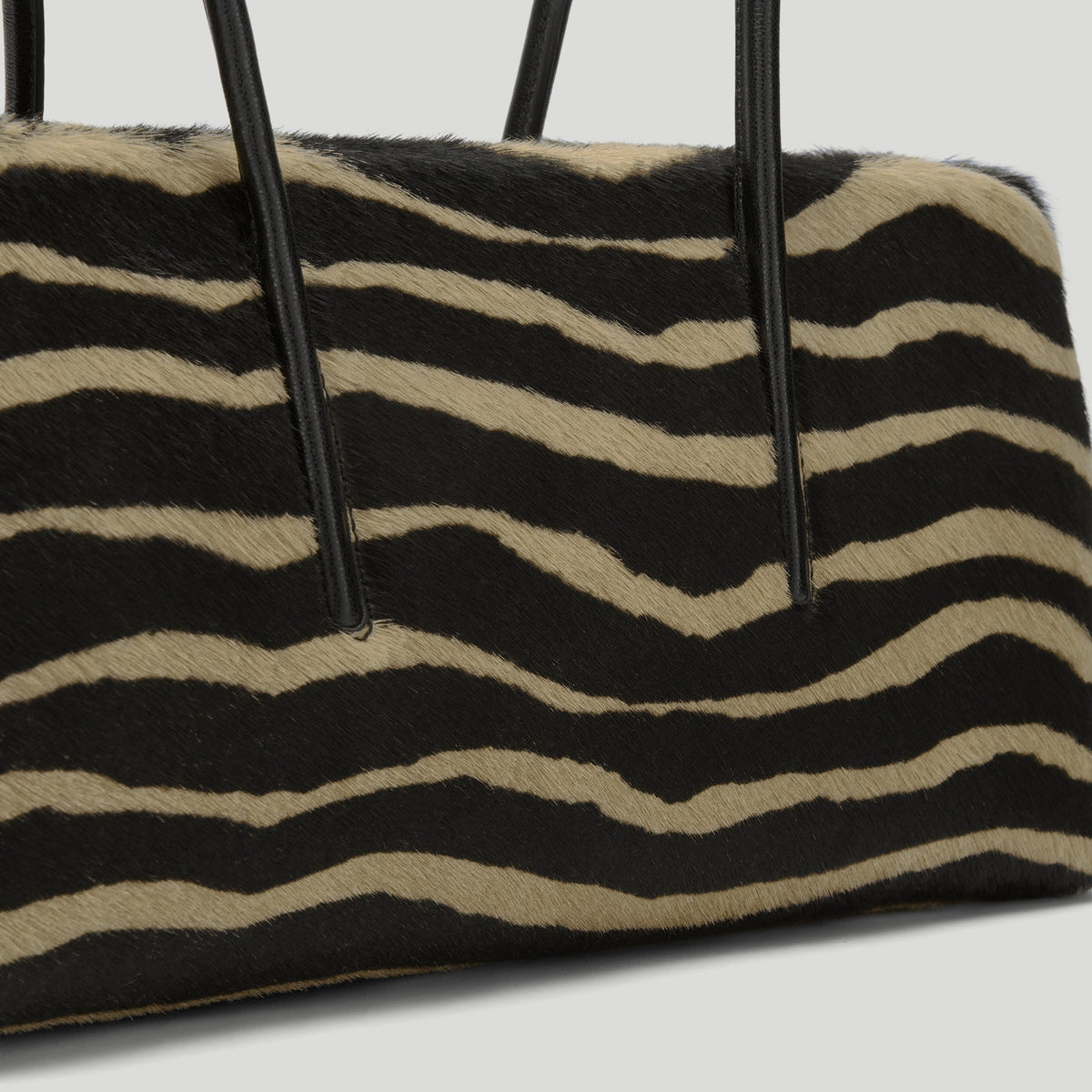 Exclusive The Stockholm Shoulder — One Size — Size zebra-effect hair calf — Back View
