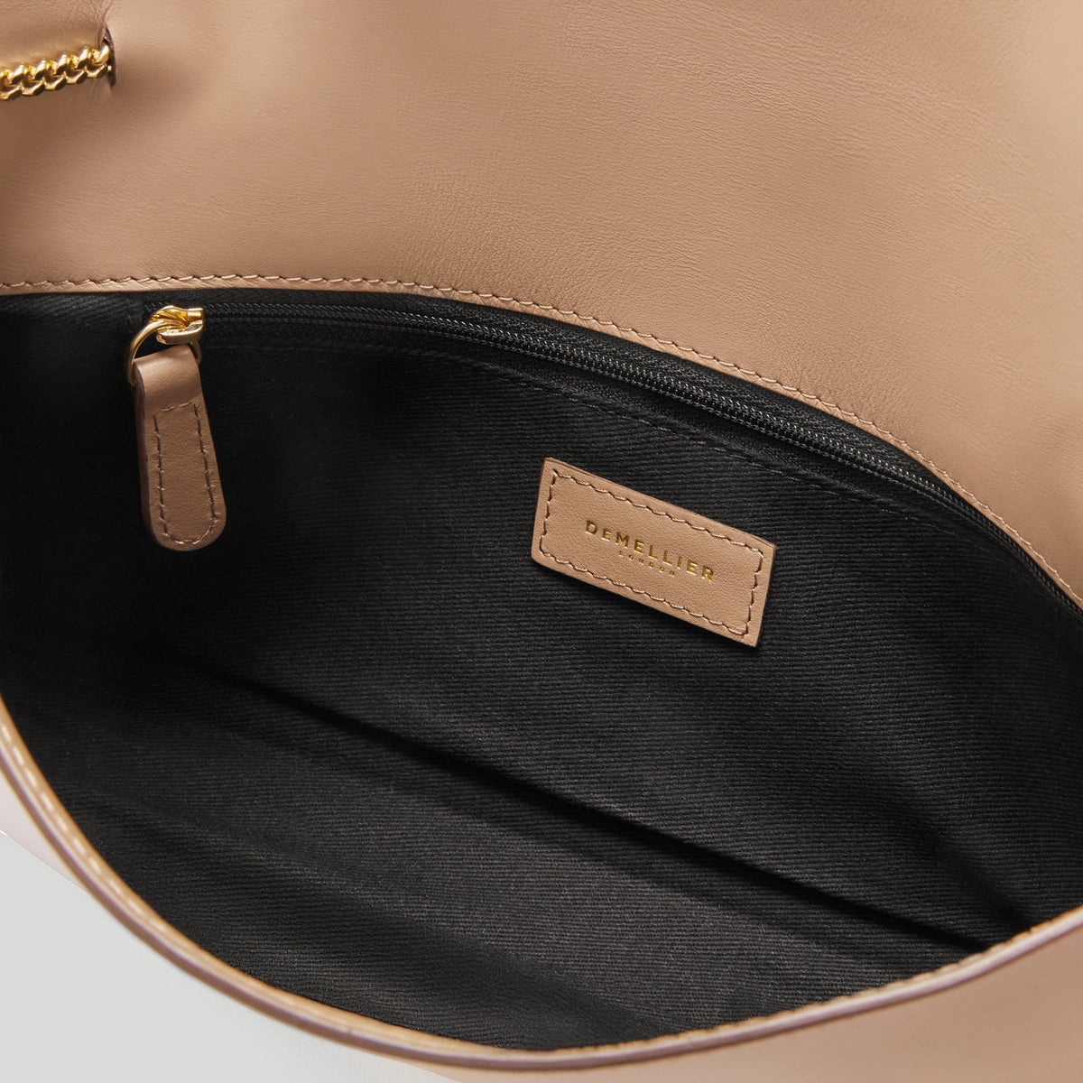 Exclusive The Vancouver Clutch — One Size — Size dark sand smooth — Top View