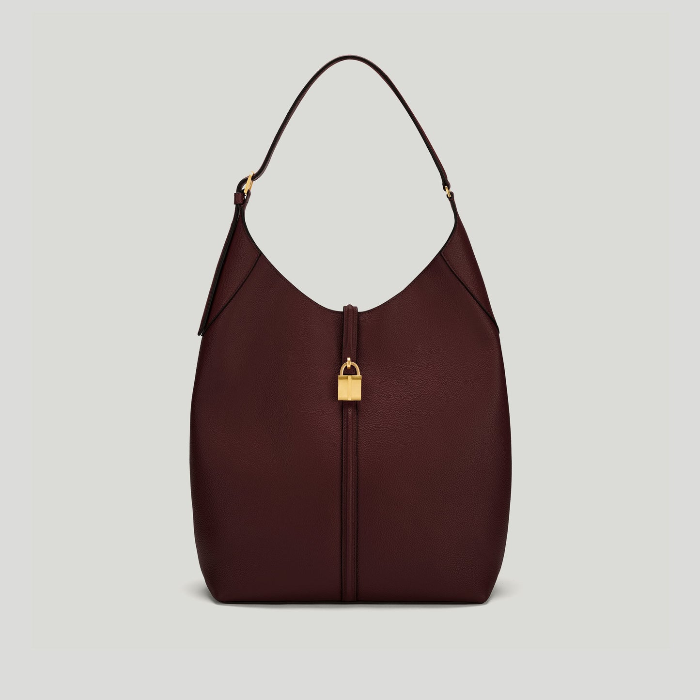 Exclusive The Large Siena Bucket — Large — Size burgundy small grain — Front View