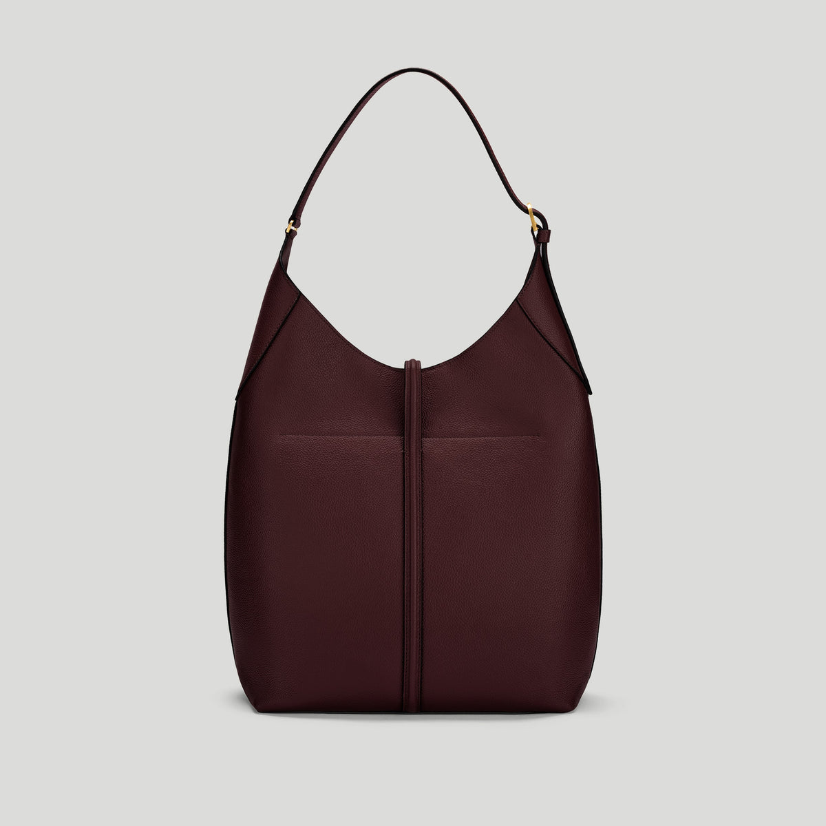 Exclusive The Large Siena Bucket — Large — Size burgundy small grain — Detail View