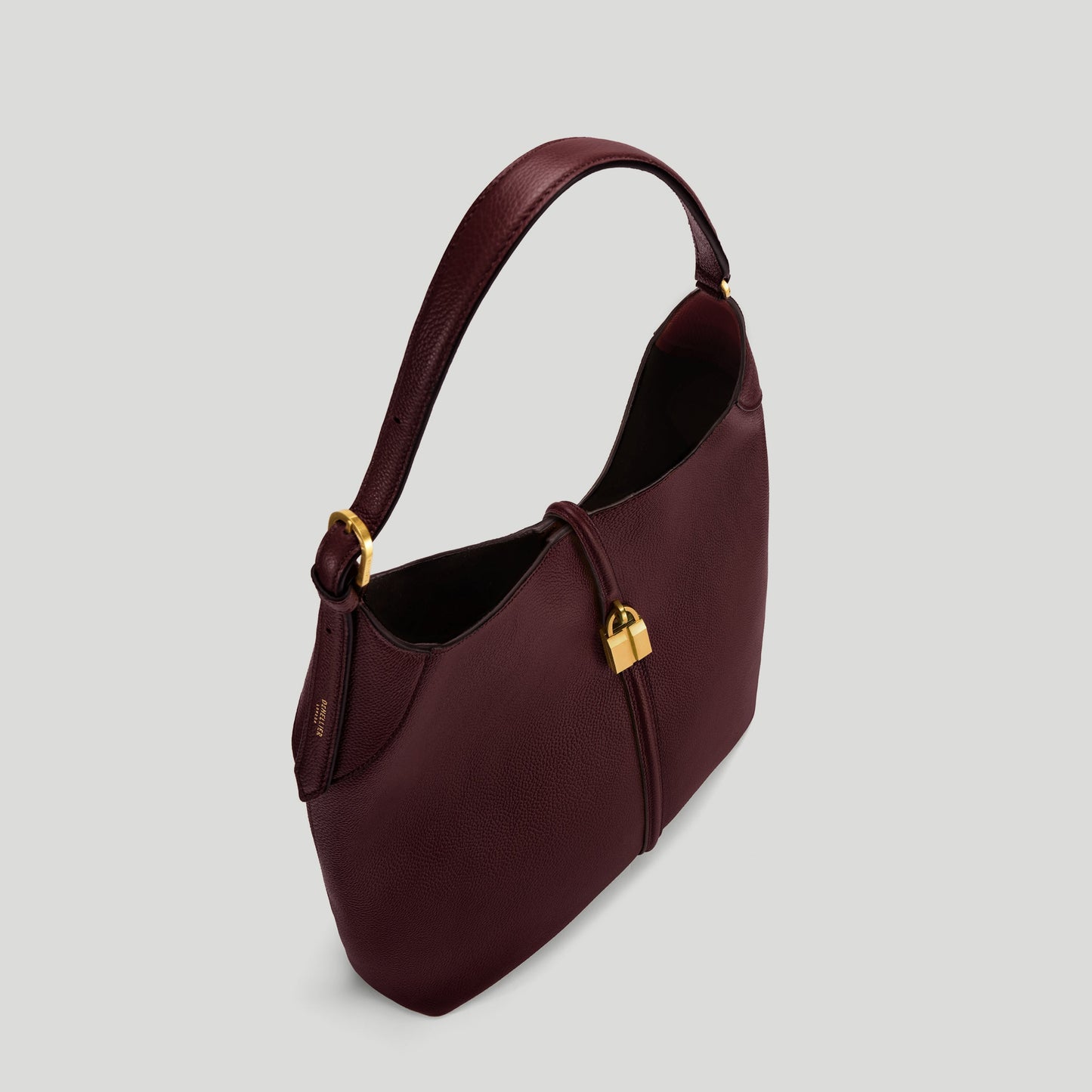 Exclusive The Large Siena Bucket — Large — Size burgundy small grain — Top View