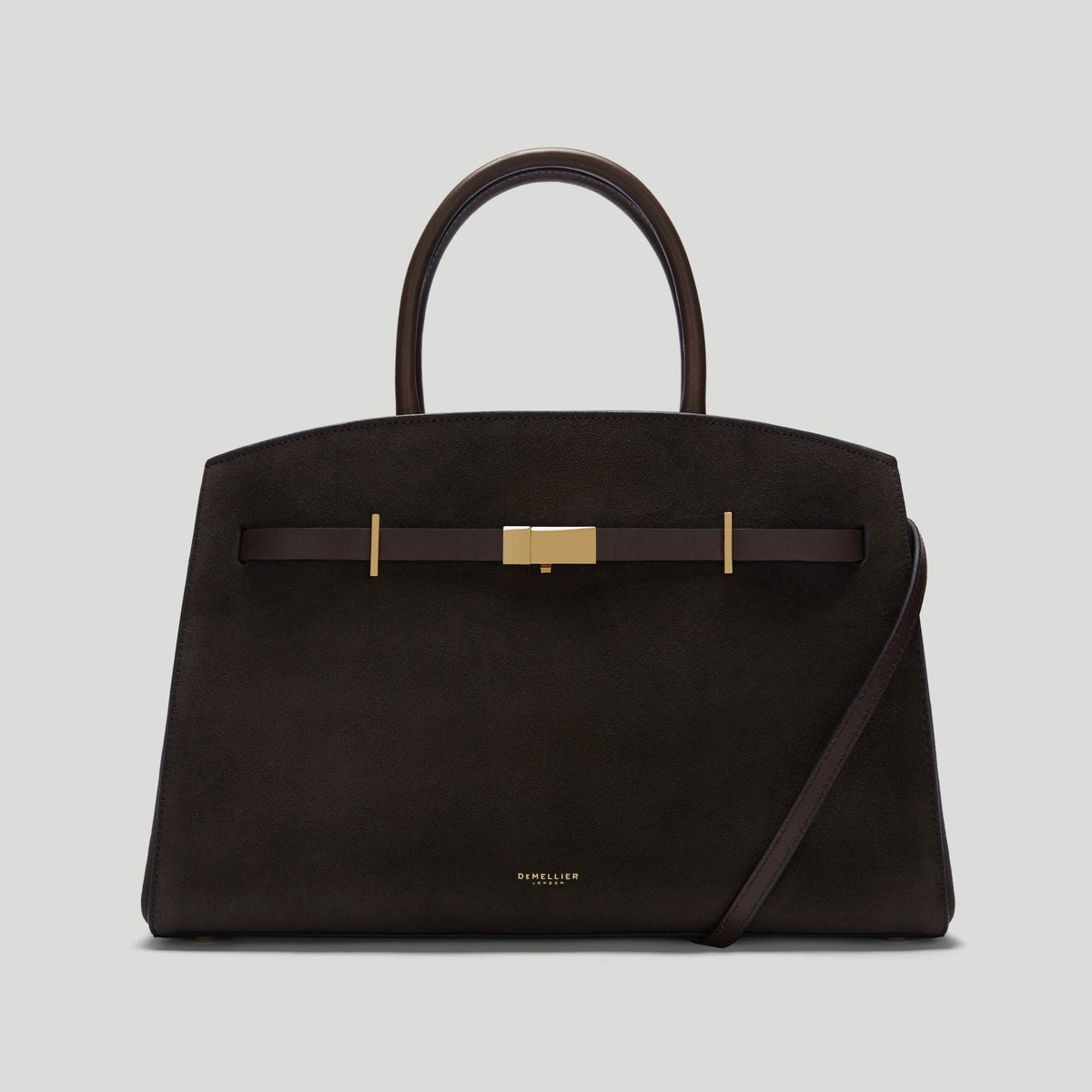Exclusive The Midi Hudson — Midi — Size dark chocolate suede — Front View
