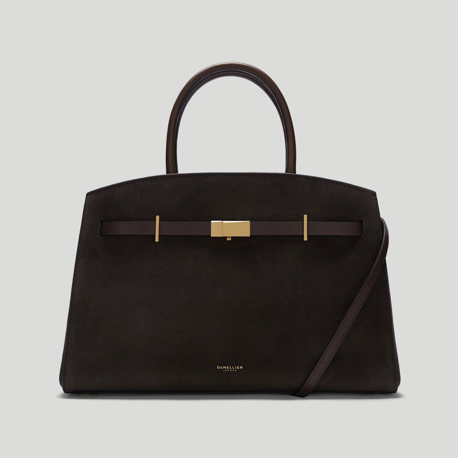 Exclusive The Midi Hudson — Midi — Size dark chocolate suede — Front View