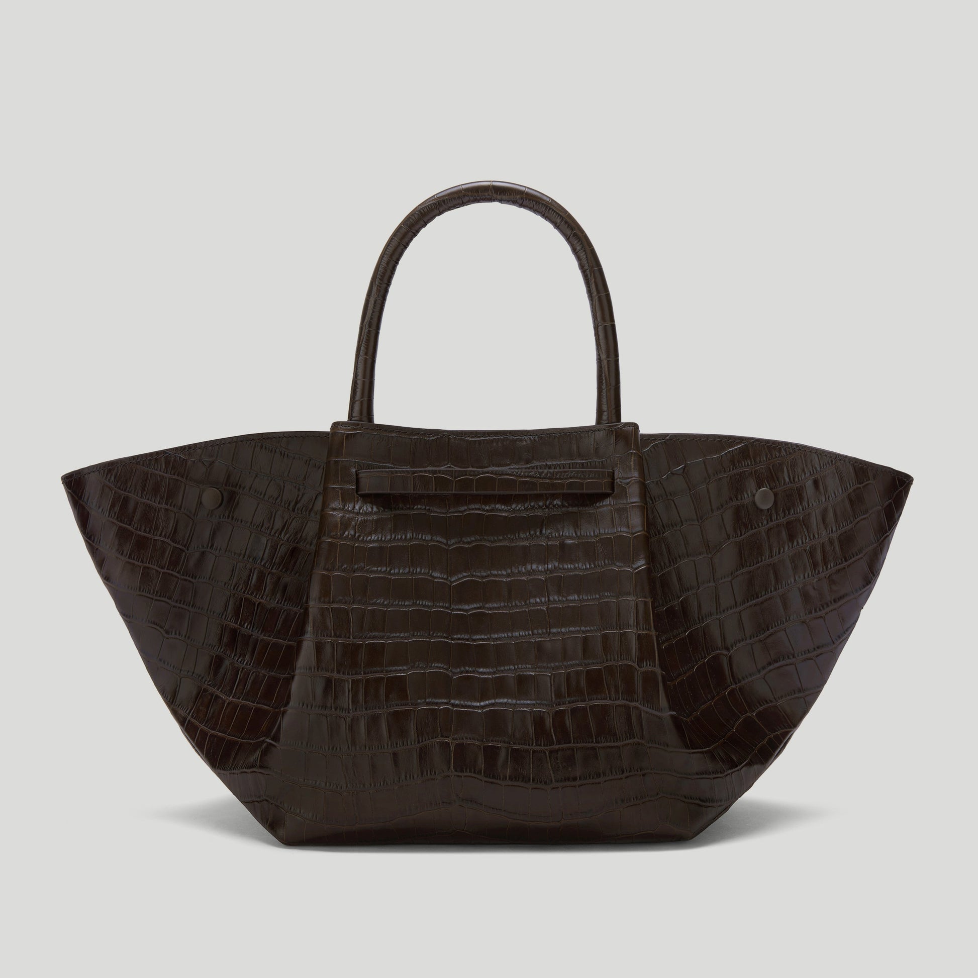 Exclusive The Midi New York — Midi — Size dark chocolate croc-effect — Detail View