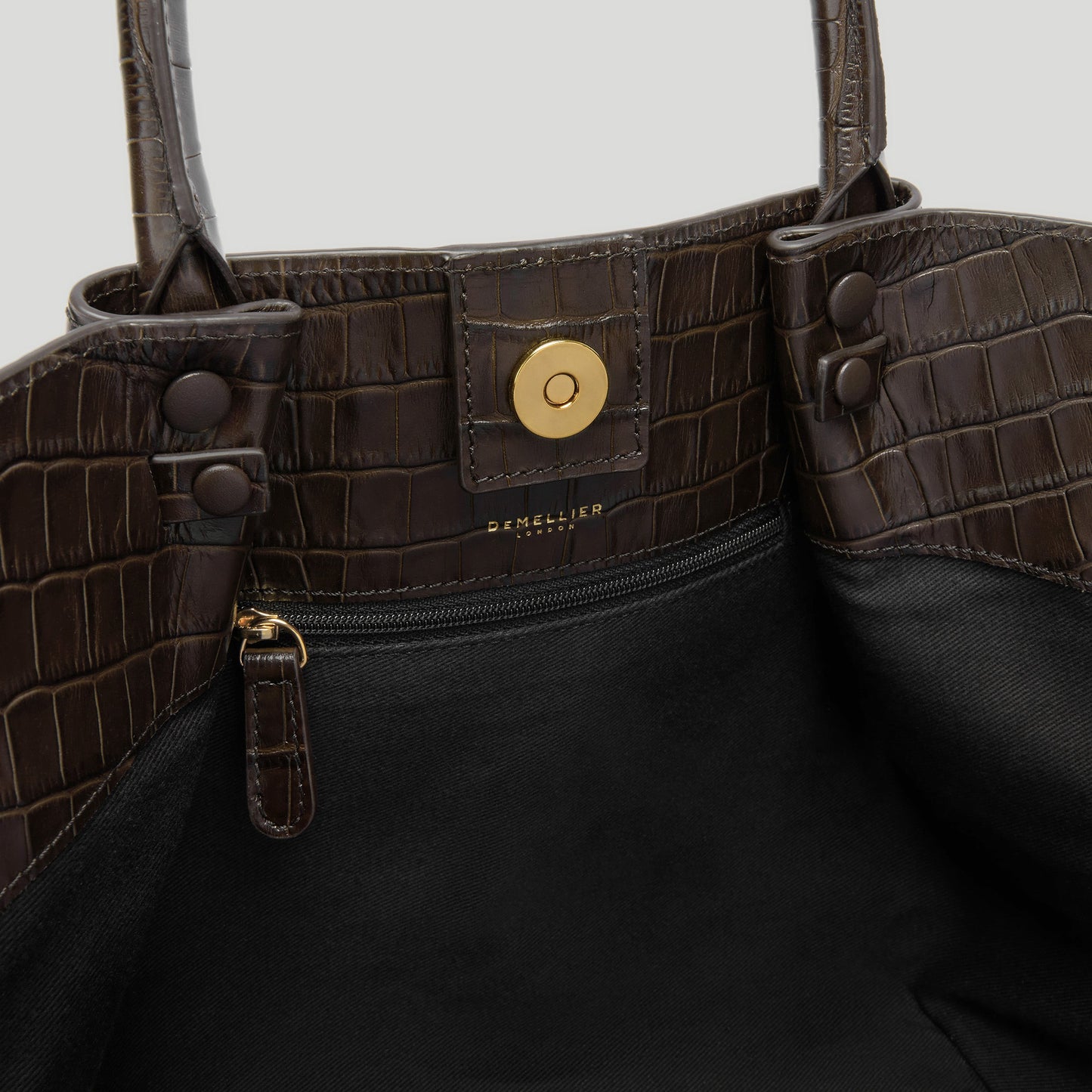 Exclusive The Midi New York — Midi — Size dark chocolate croc-effect — Top View