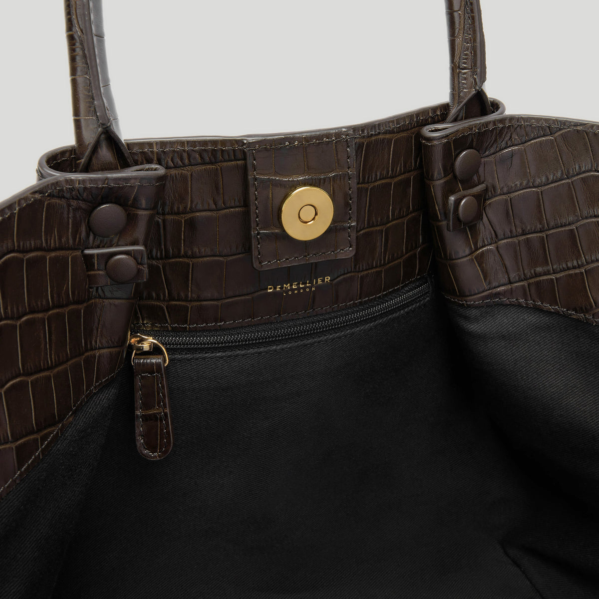 Exclusive The Midi New York — Midi — Size dark chocolate croc-effect — Top View