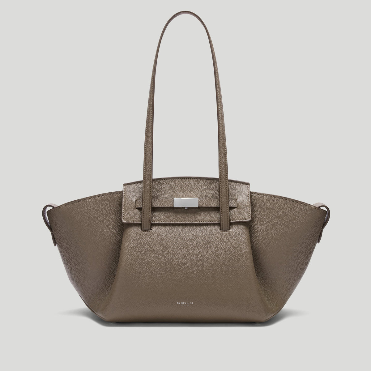 Exclusive The Midi Brooklyn — Midi — Size dark taupe small grain — Front View