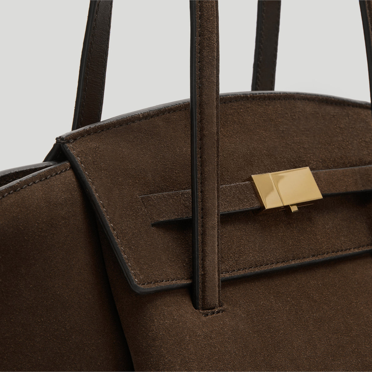 Exclusive The Midi Brooklyn — Midi — Size mocha suede — Side View