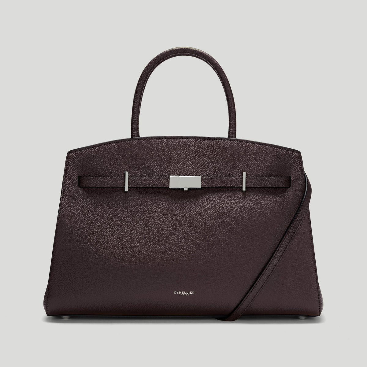 Exclusive The Midi Hudson — Midi — Size bordeaux small grain — Front View