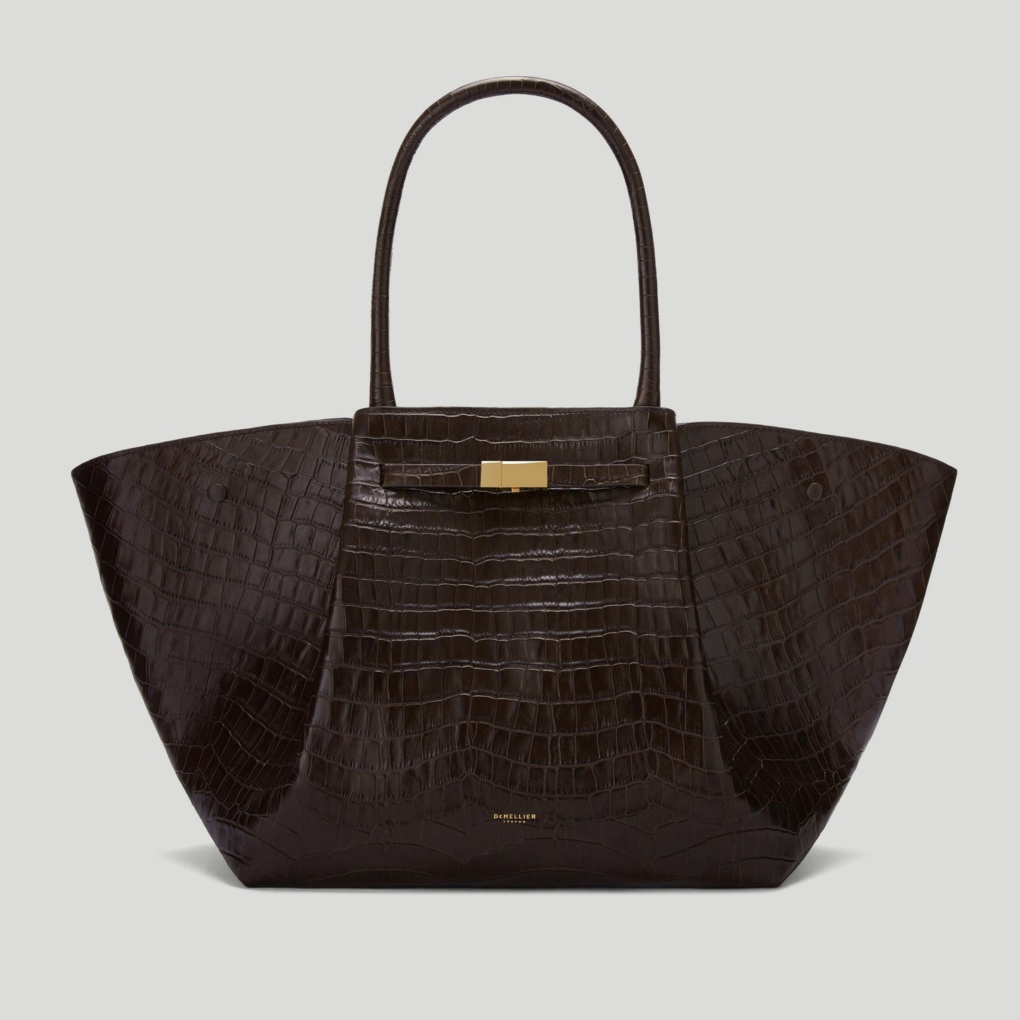 Exclusive The New York — One Size — Size dark chocolate croc-effect — Front View