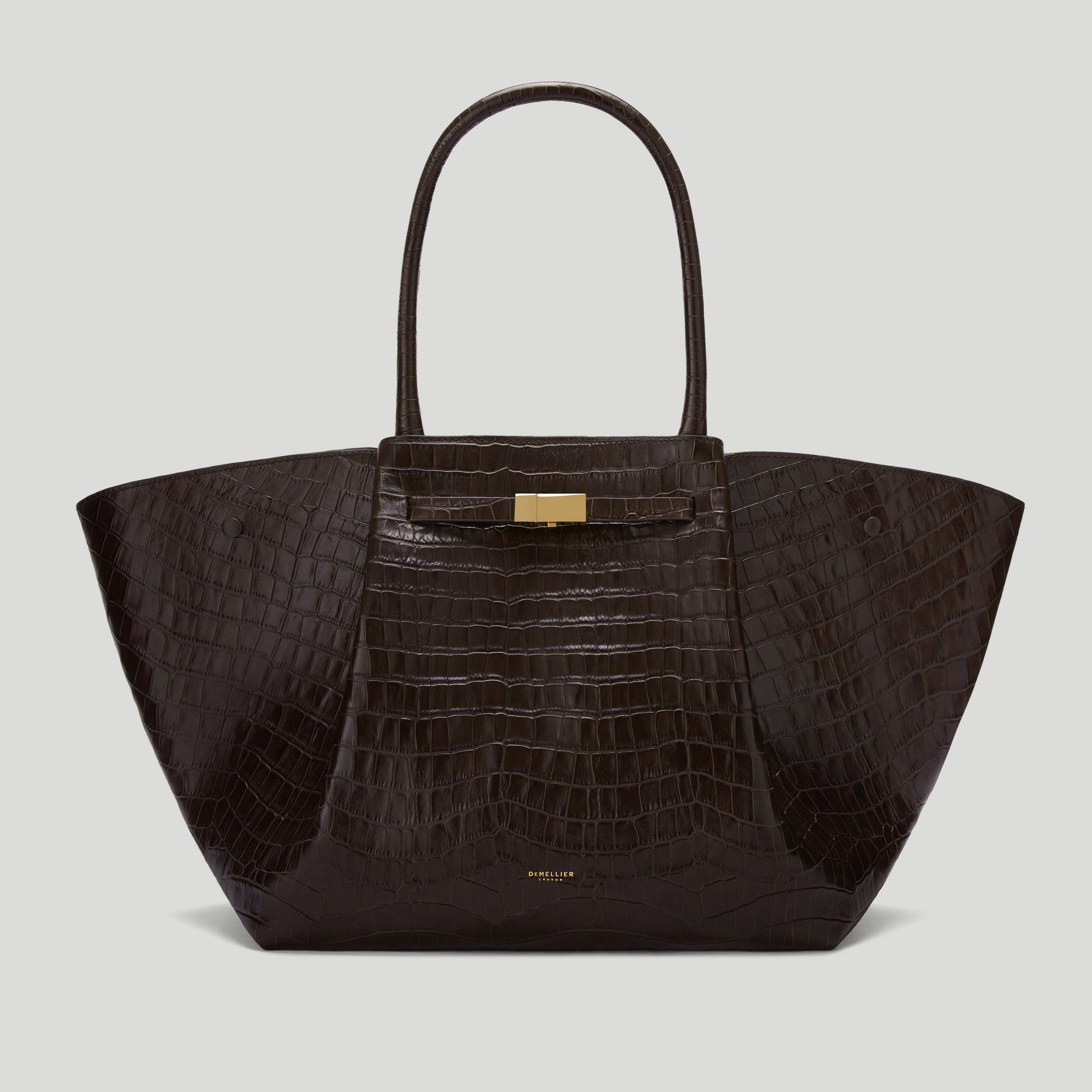 Exclusive The New York — One Size — Size dark chocolate croc-effect — Front View