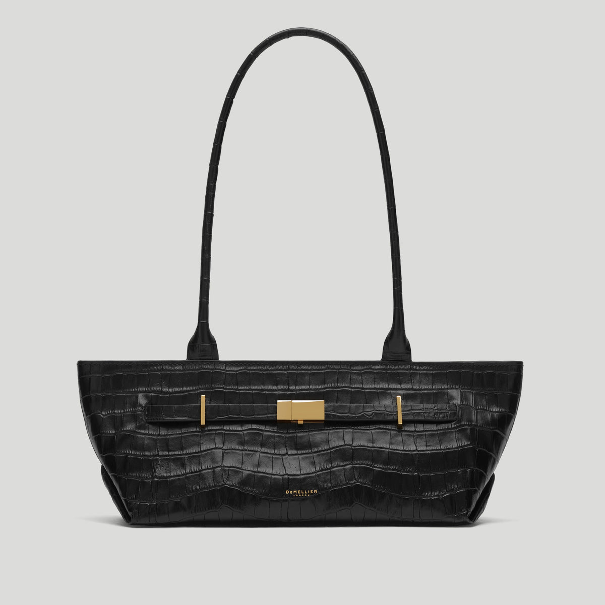 Exclusive The New York Shoulder — One Size — Size black croc-effect — Front View