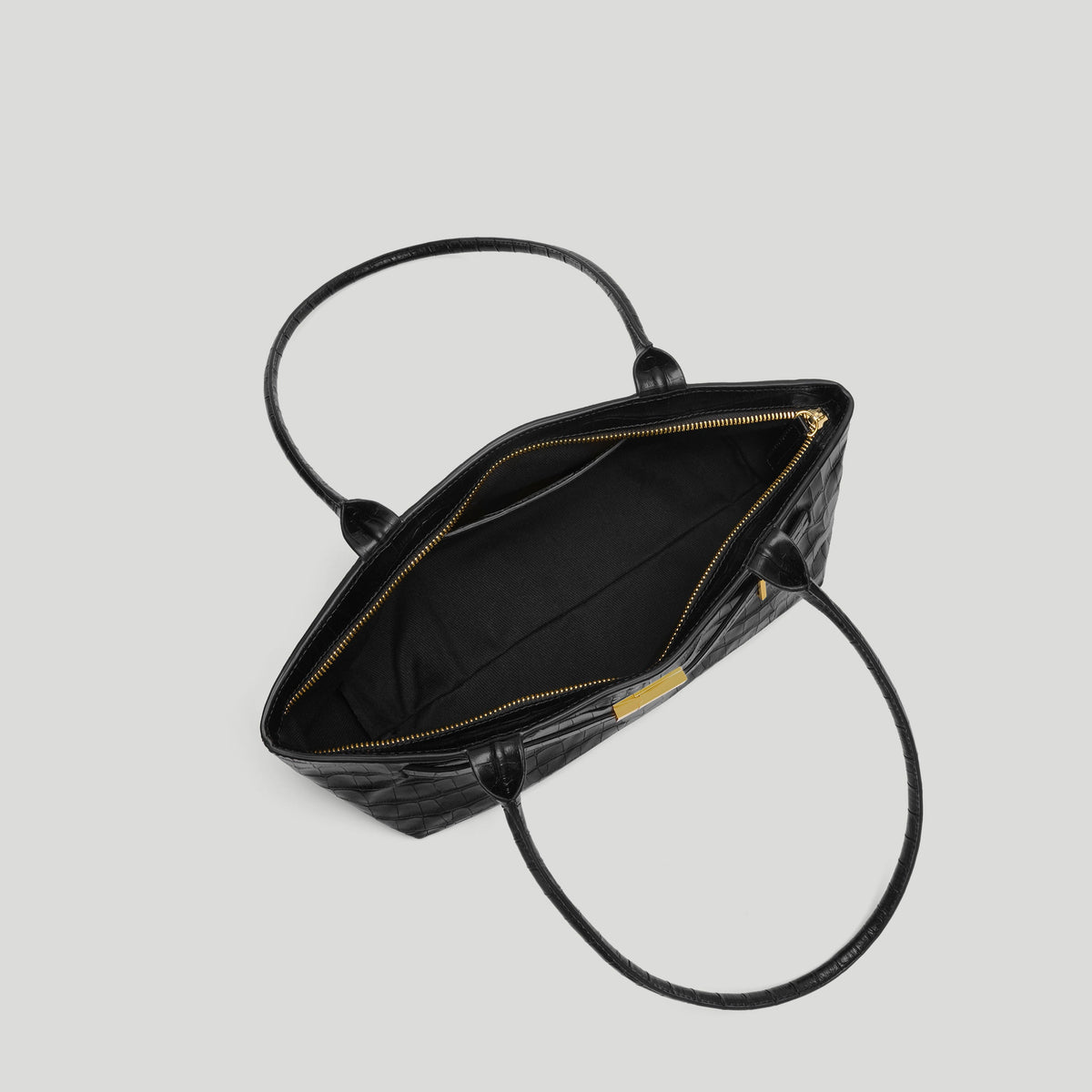 Exclusive The New York Shoulder — One Size — Size black croc-effect — Back View
