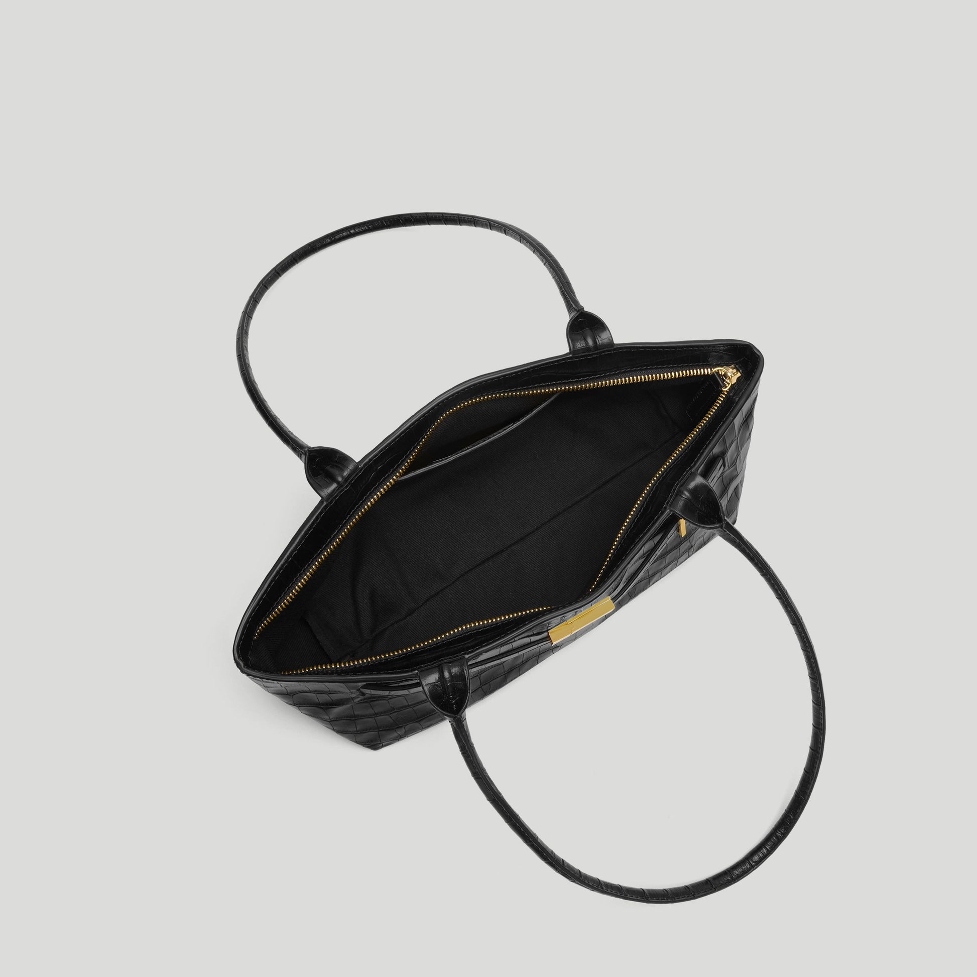 Exclusive The New York Shoulder — One Size — Size black croc-effect — Back View