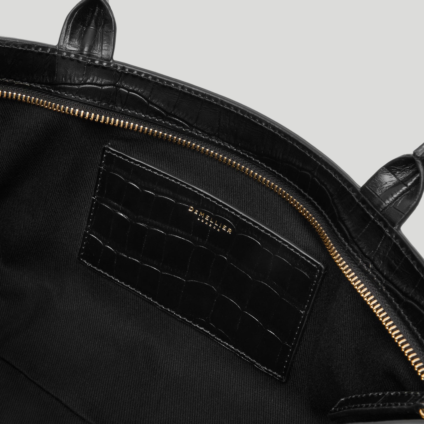 Exclusive The New York Shoulder — One Size — Size black croc-effect — Top View