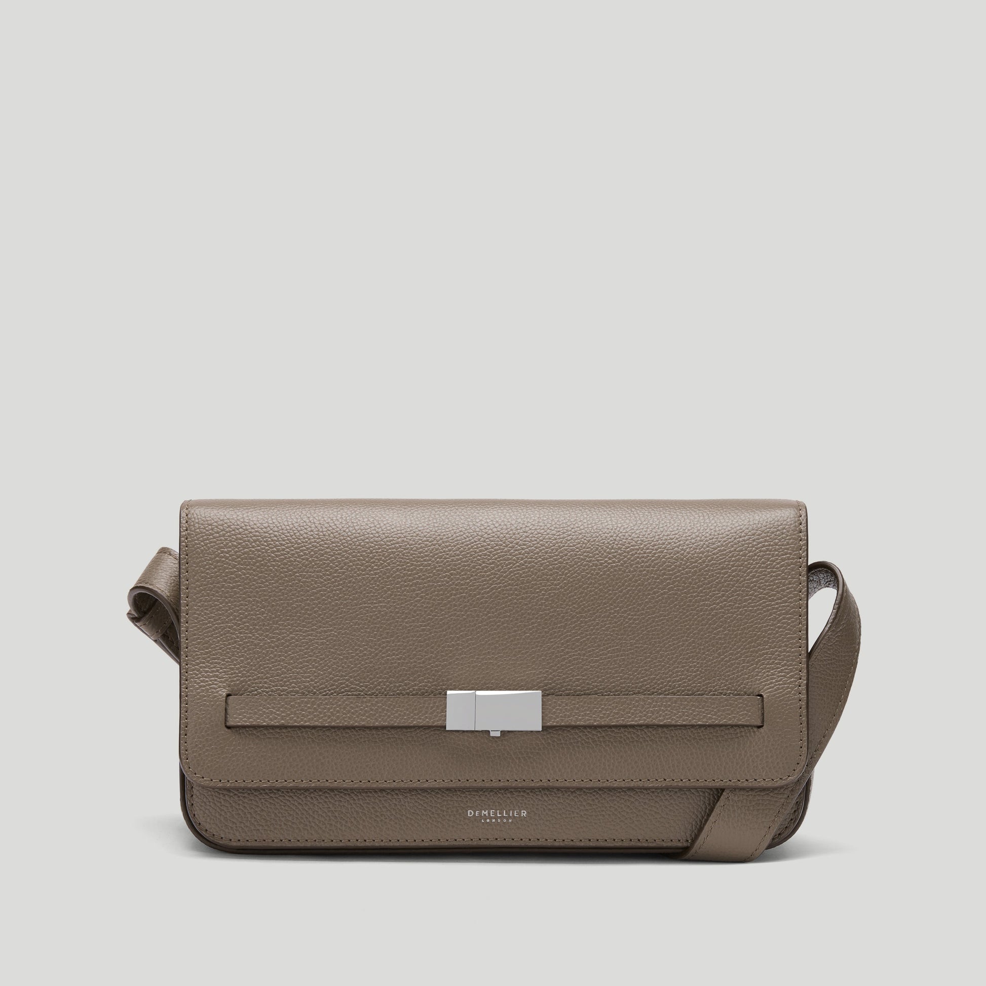 Exclusive The New York Crossbody — One Size — Size dark taupe small grain — Front View