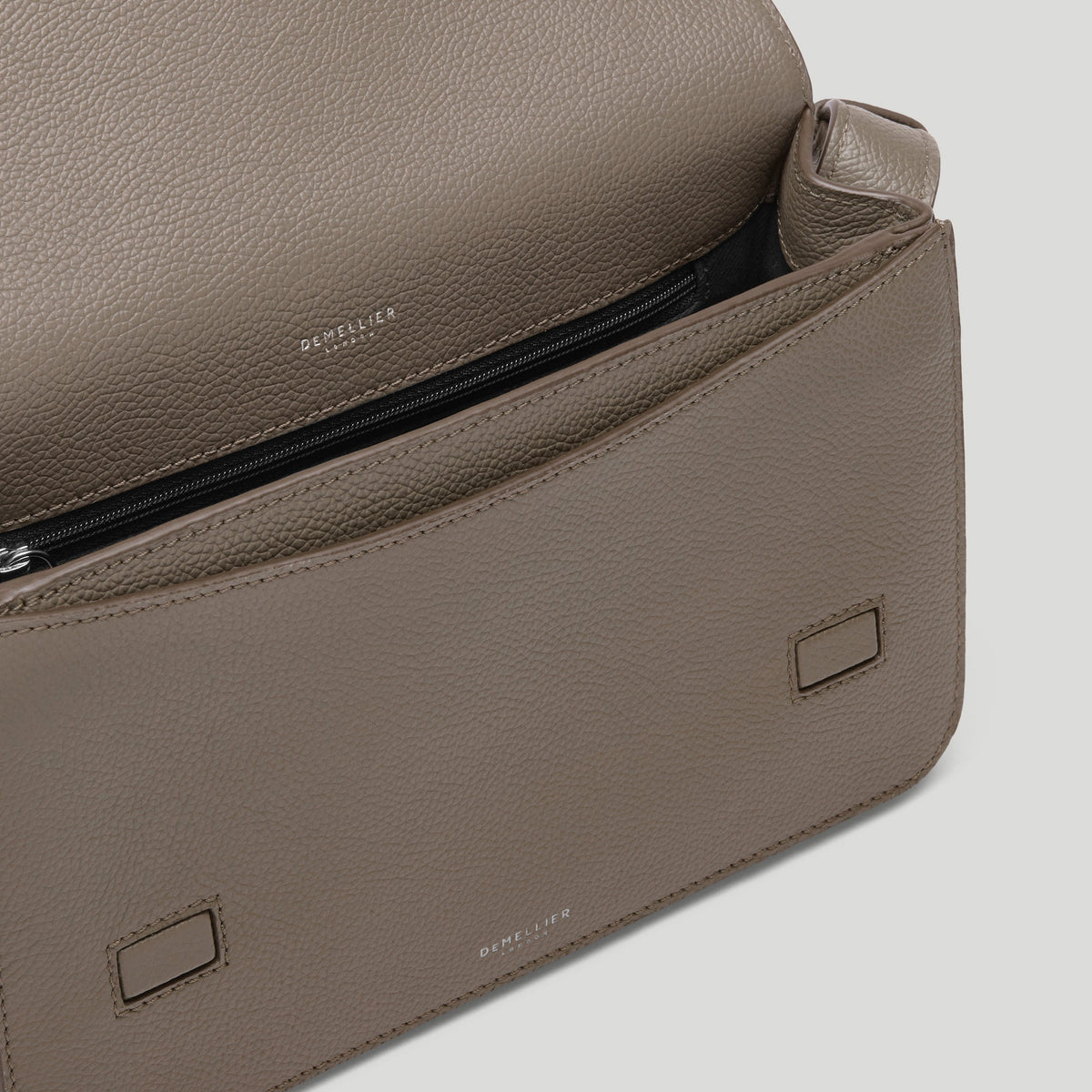 Exclusive The New York Crossbody — One Size — Size dark taupe small grain — Back View