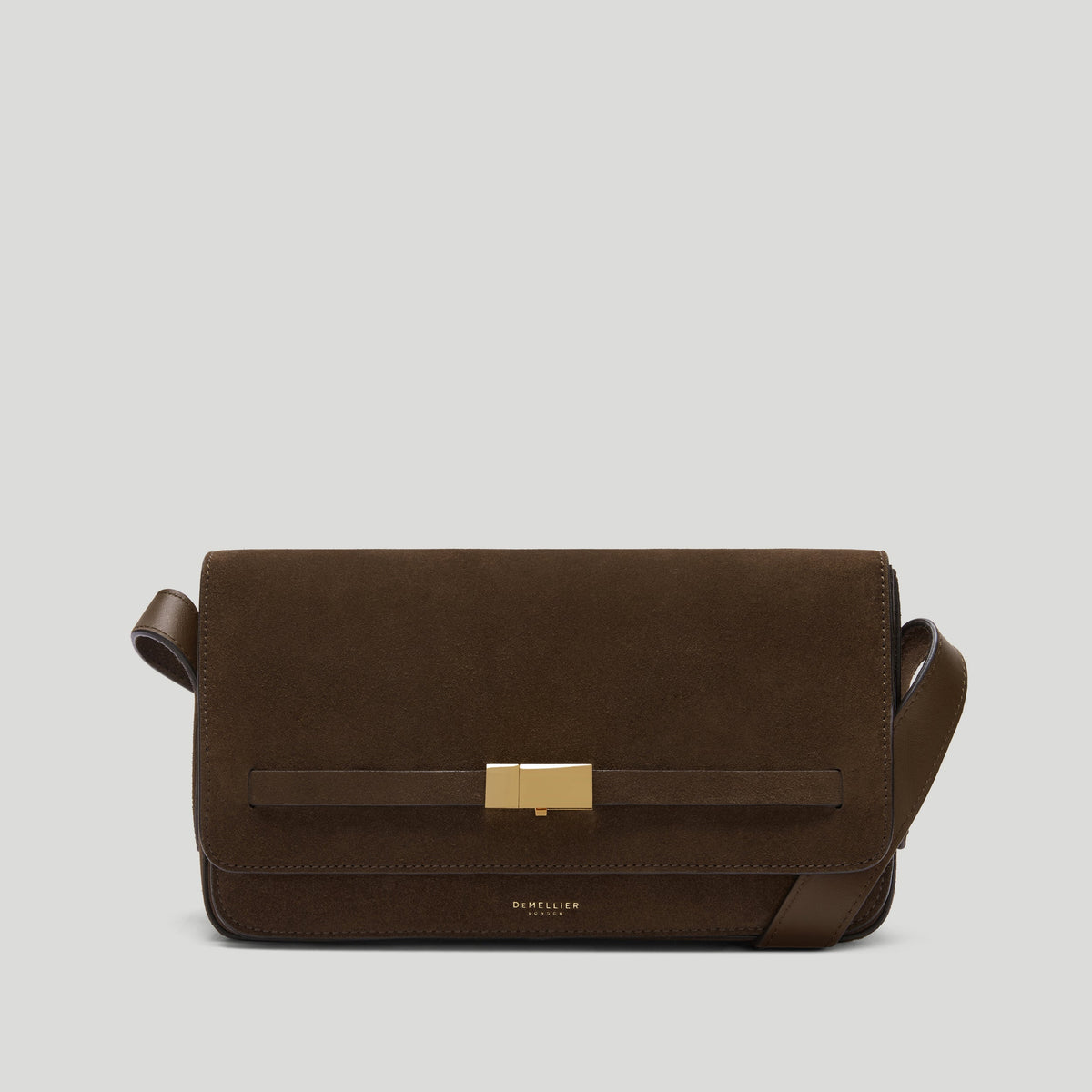 Exclusive The New York Crossbody — One Size — Size mocha suede — Front View