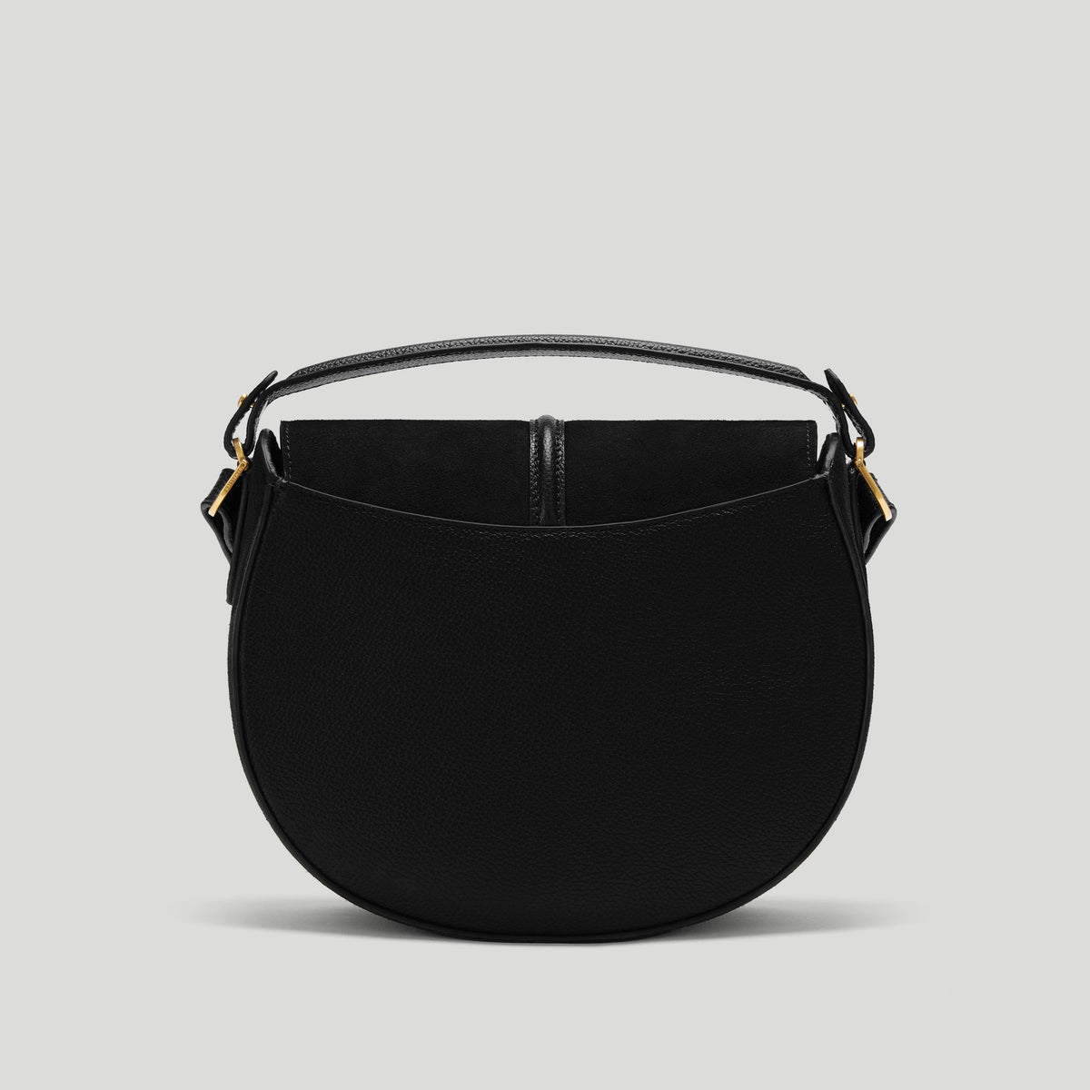 Exclusive The Siena Saddle — One Size — Size black suede — Lifestyle View