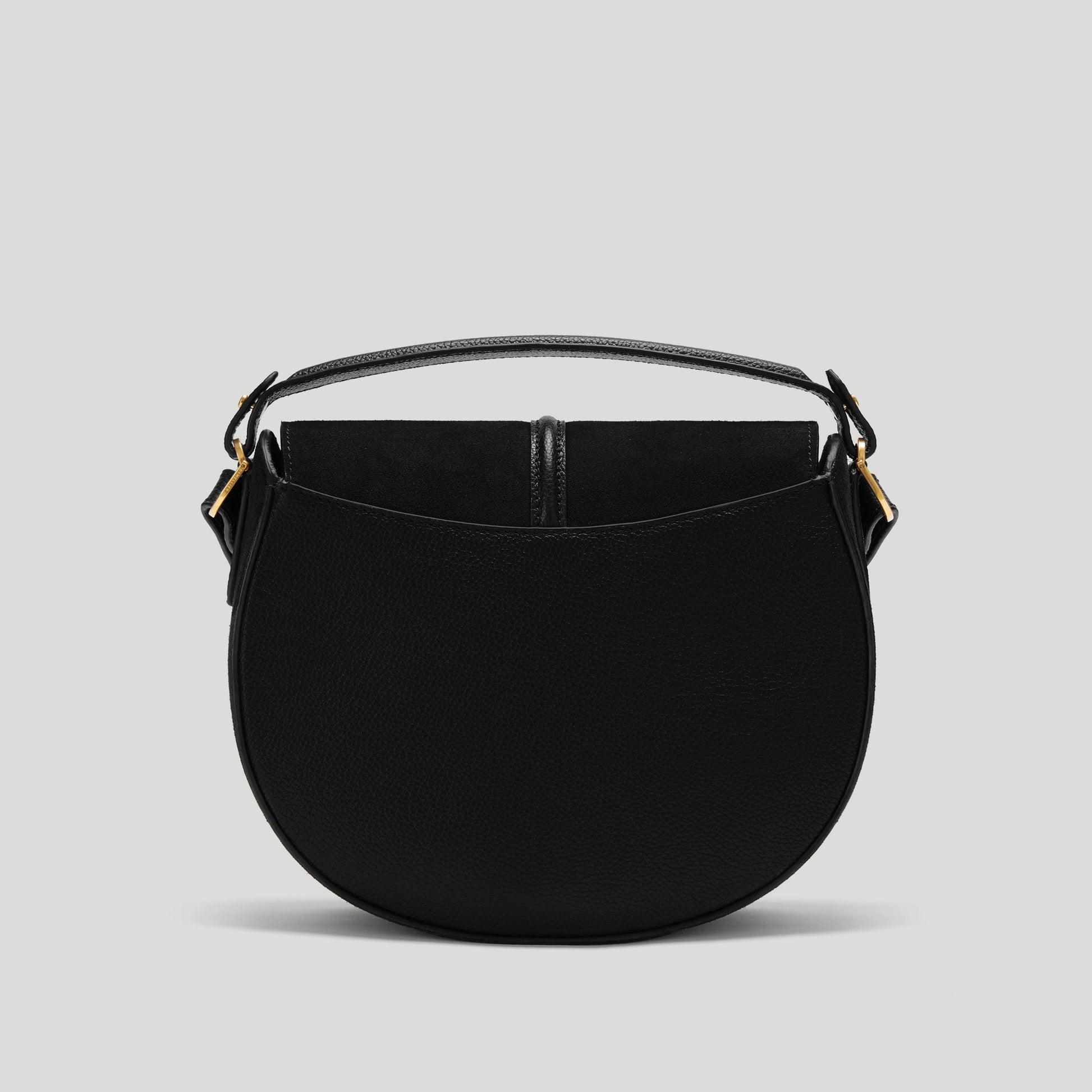 Exclusive The Siena Saddle — One Size — Size black suede — Lifestyle View