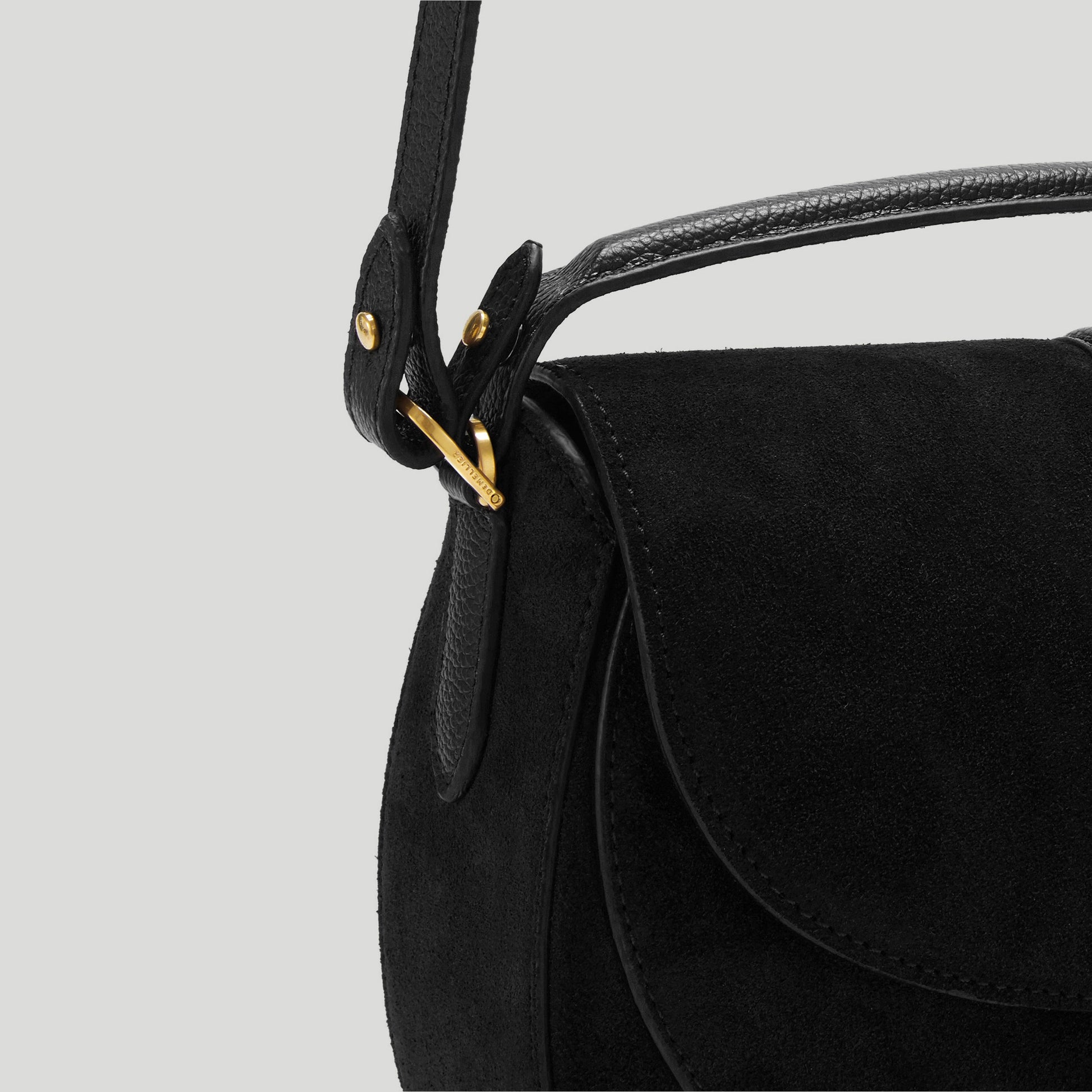 Exclusive The Siena Saddle — One Size — Size black suede — Detail View