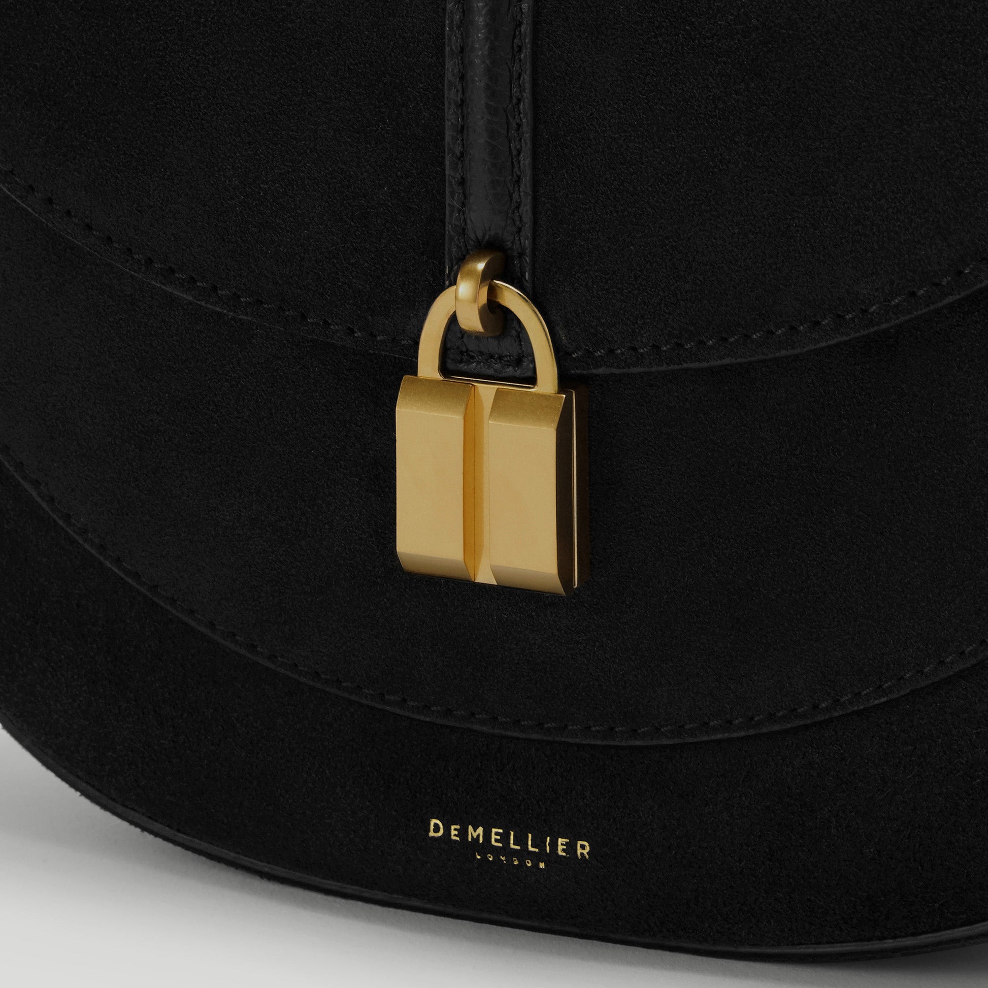 Exclusive The Siena Saddle — One Size — Size black suede — Back View